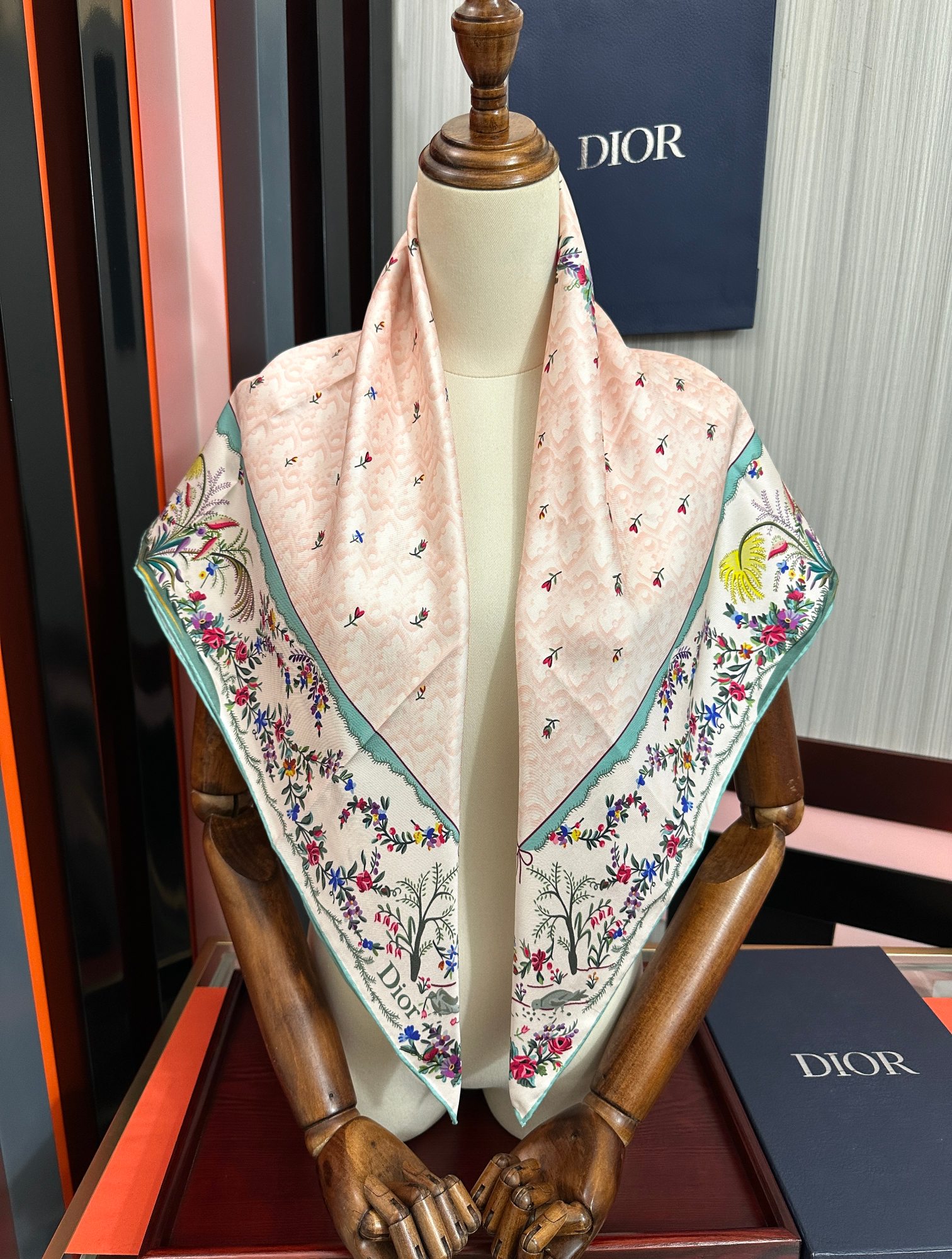 Cheap New Dior high-quality scarf in 217615, $50 USD- [IB217615] - Replica Dior Scarf