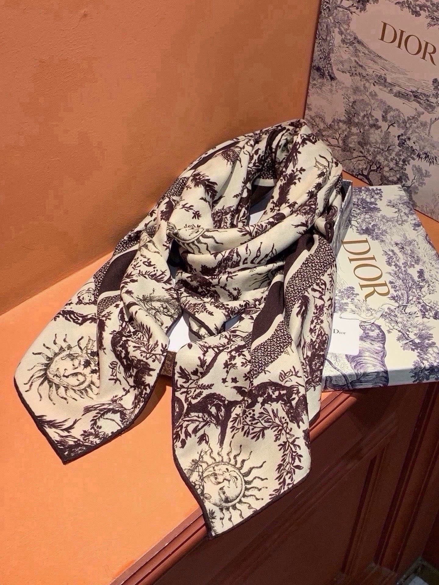Cheap New Dior high-quality scarf in 217617, $55 USD- [IB217617] - Replica Dior Scarf
