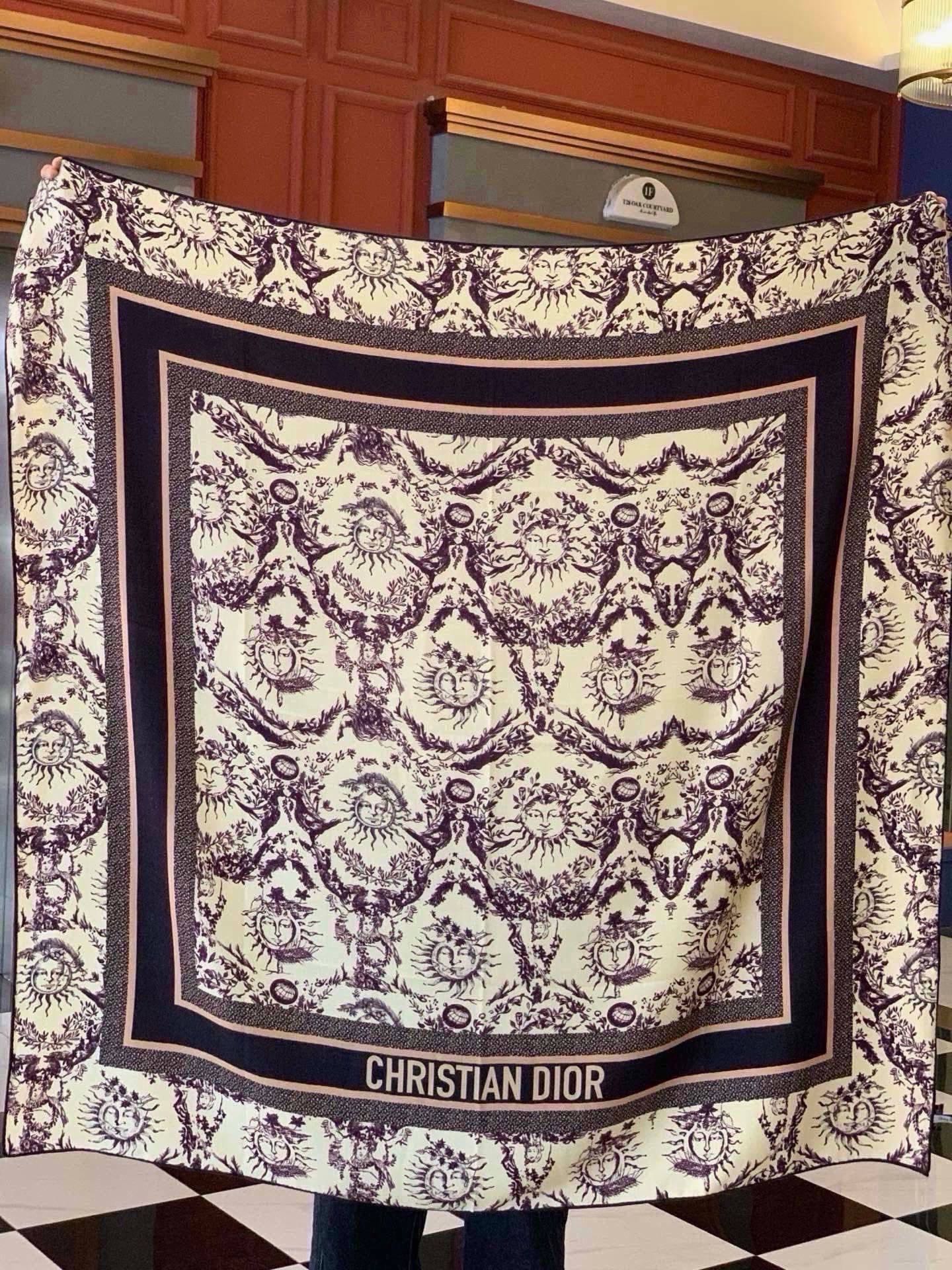 Cheap New Dior high-quality scarf in 217619, $55 USD- [IB217619] - Replica Dior Scarf