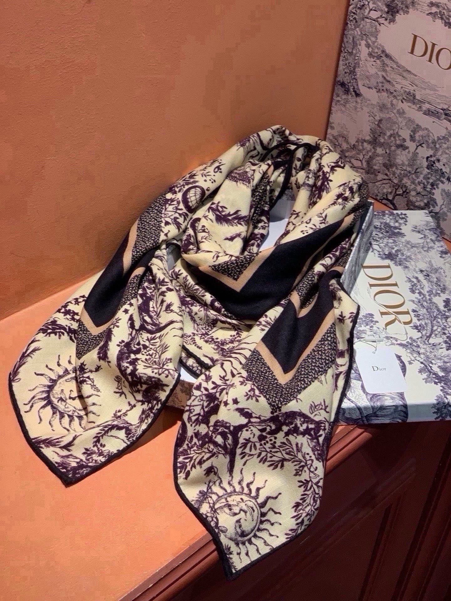 Cheap New Dior high-quality scarf in 217619, $55 USD- [IB217619] - Replica Dior Scarf