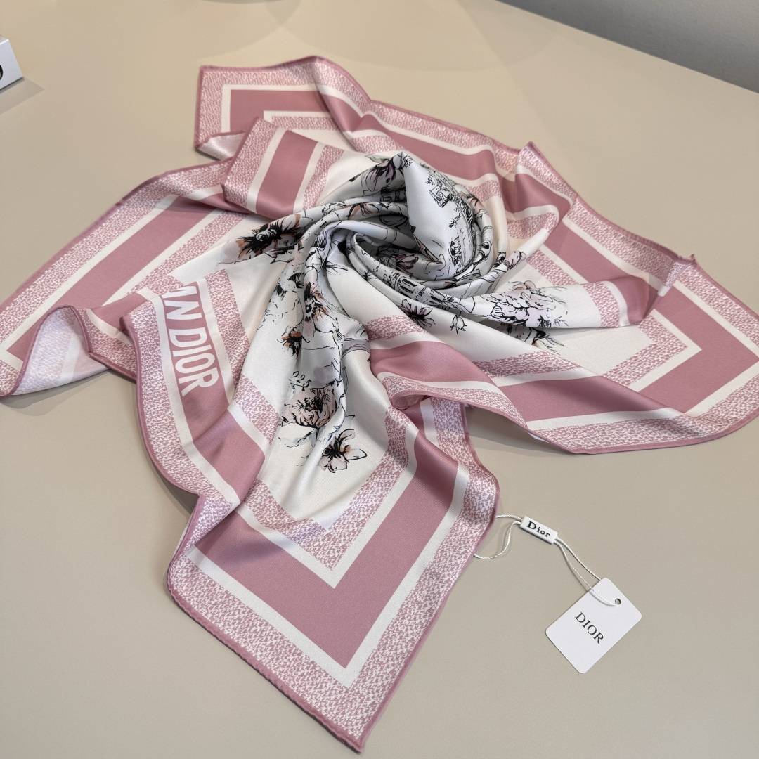 Cheap New Dior high-quality scarf in 217624, $50 USD- [IB217624] - Replica Dior Scarf