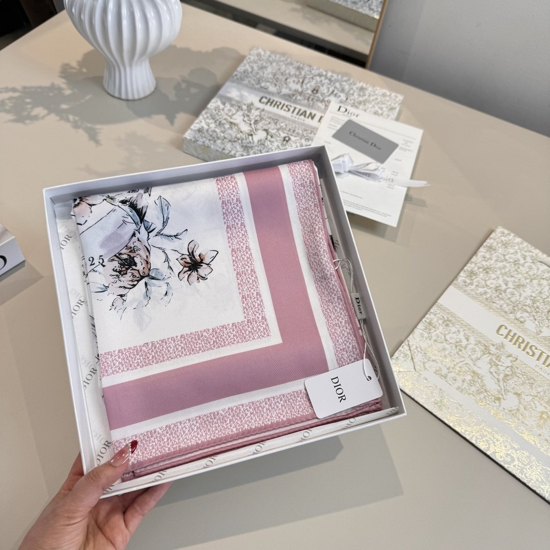 Cheap New Dior high-quality scarf in 217624, $50 USD- [IB217624] - Replica Dior Scarf
