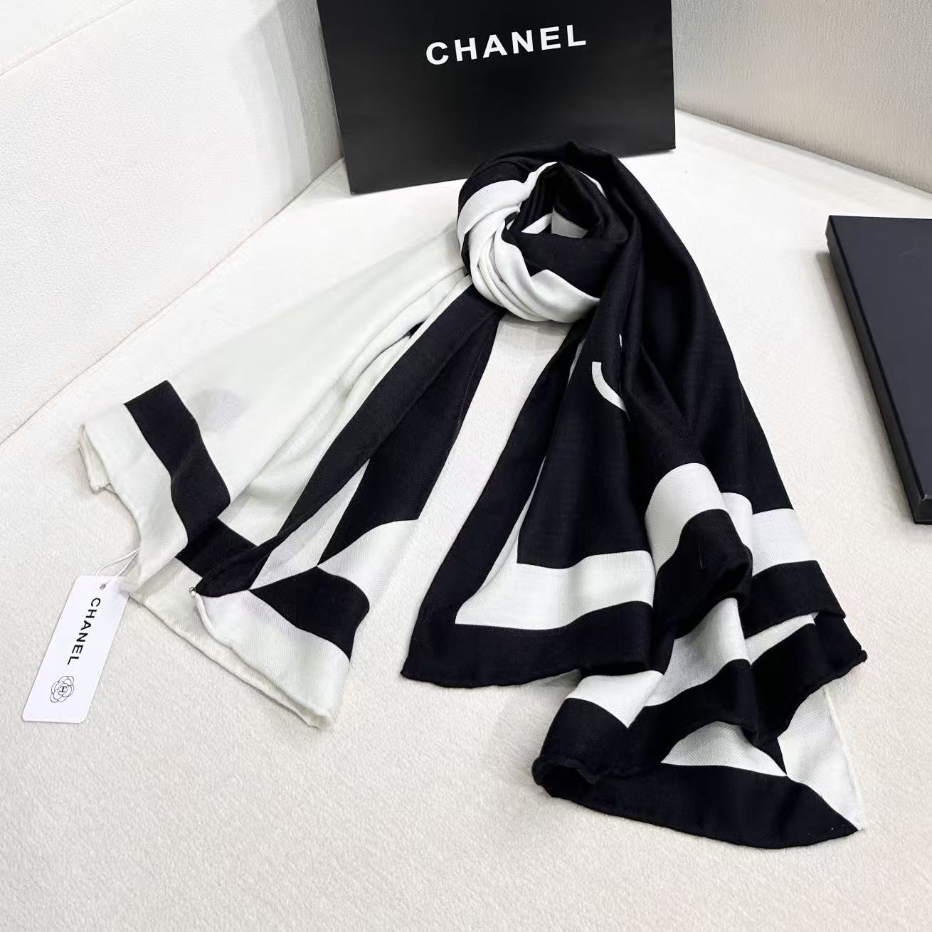 Cheap New  Chanel high-quality scarf in 217640, $55 USD- [IB217640] - Replica Chanel Scarf