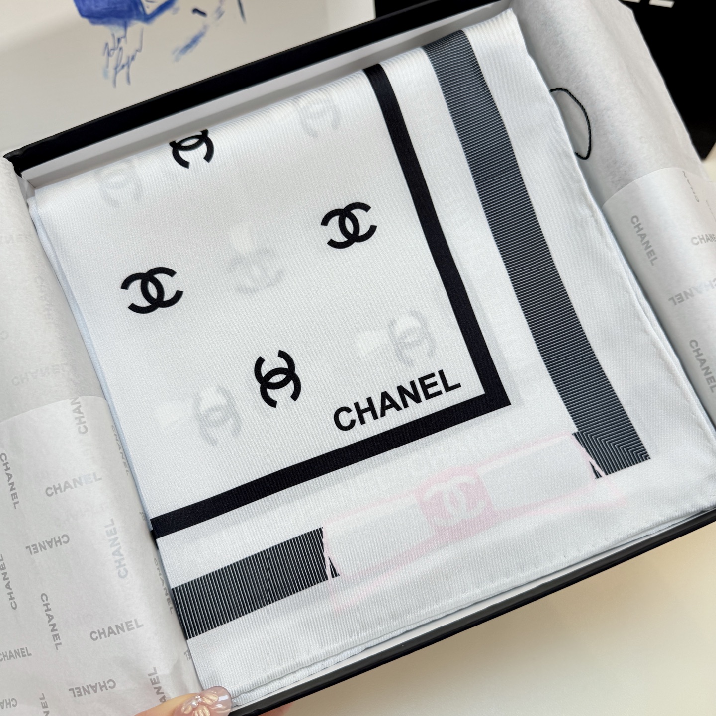 Cheap New  Chanel high-quality scarf in 217641, $50 USD- [IB217641] - Replica Chanel Scarf