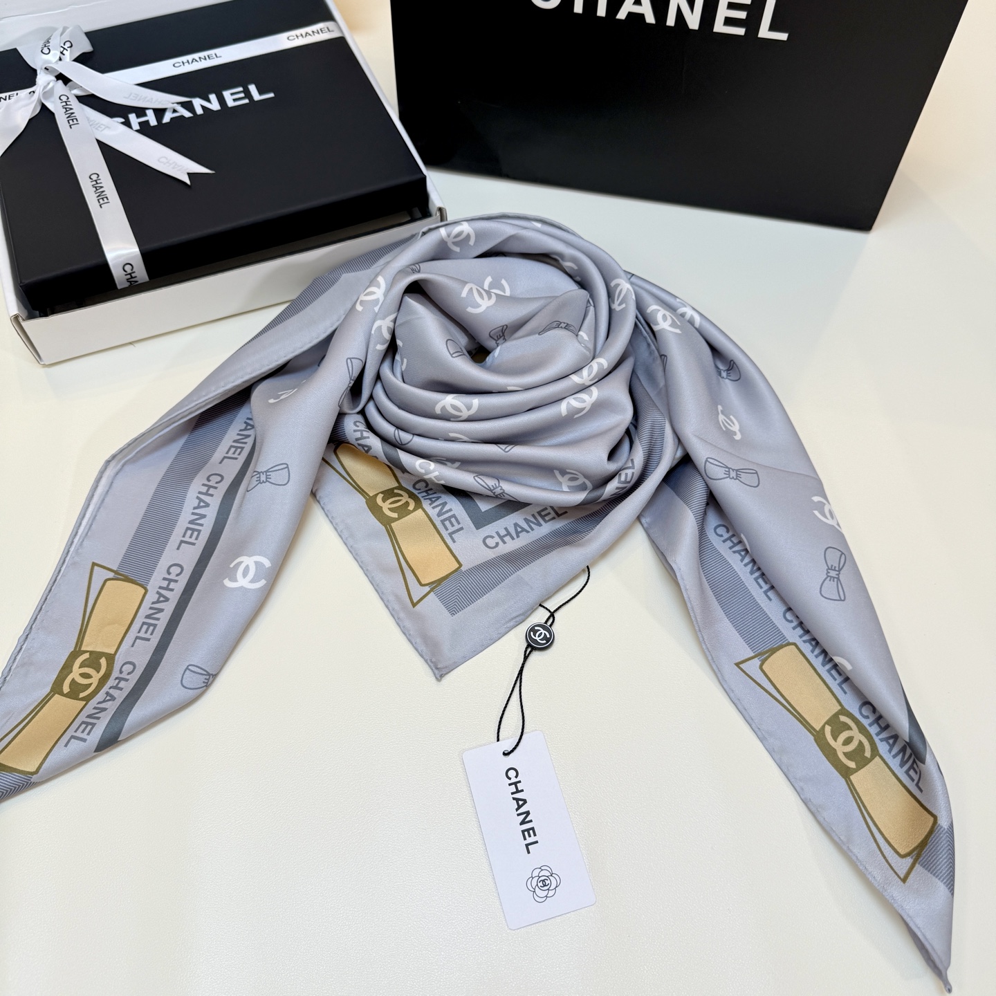 Cheap New  Chanel high-quality scarf in 217642, $50 USD- [IB217642] - Replica Chanel Scarf