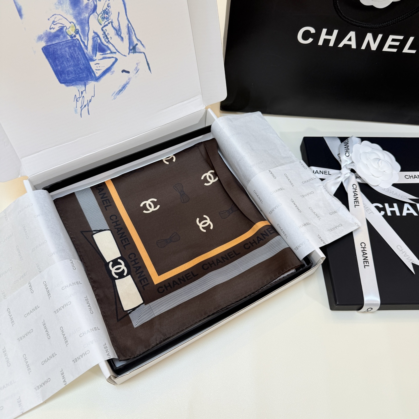 Cheap New  Chanel high-quality scarf in 217643, $50 USD- [IB217643] - Replica Chanel Scarf