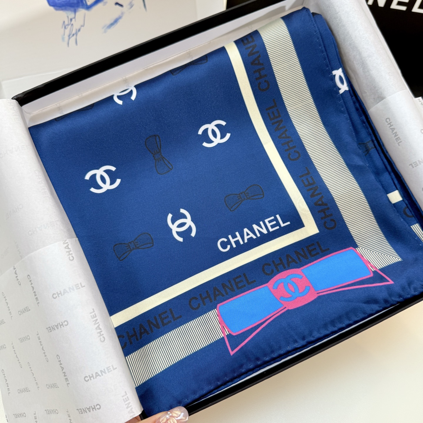 Cheap New  Chanel high-quality scarf in 217644, $50 USD- [IB217644] - Replica Chanel Scarf