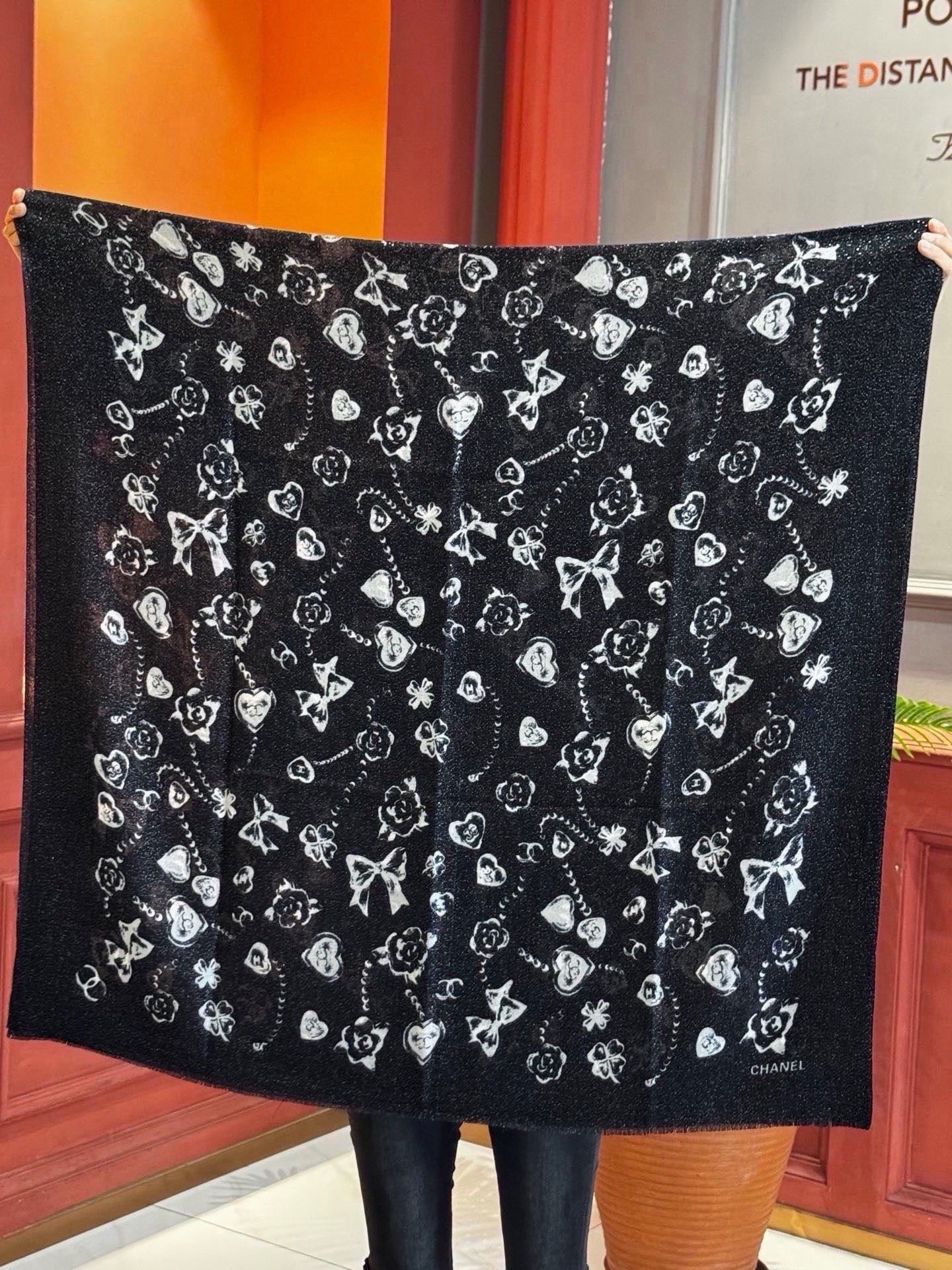 Cheap New  Chanel high-quality scarf in 217651, $55 USD- [IB217651] - Replica Chanel Scarf