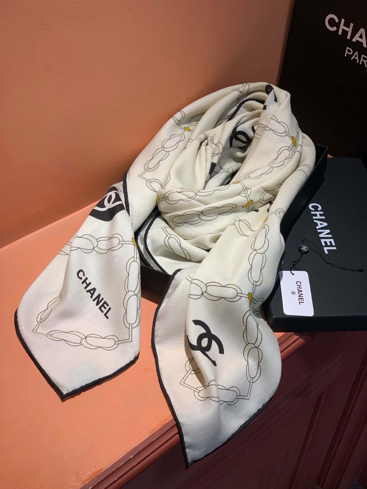 Cheap New  Chanel high-quality scarf in 217652, $55 USD- [IB217652] - Replica Chanel Scarf