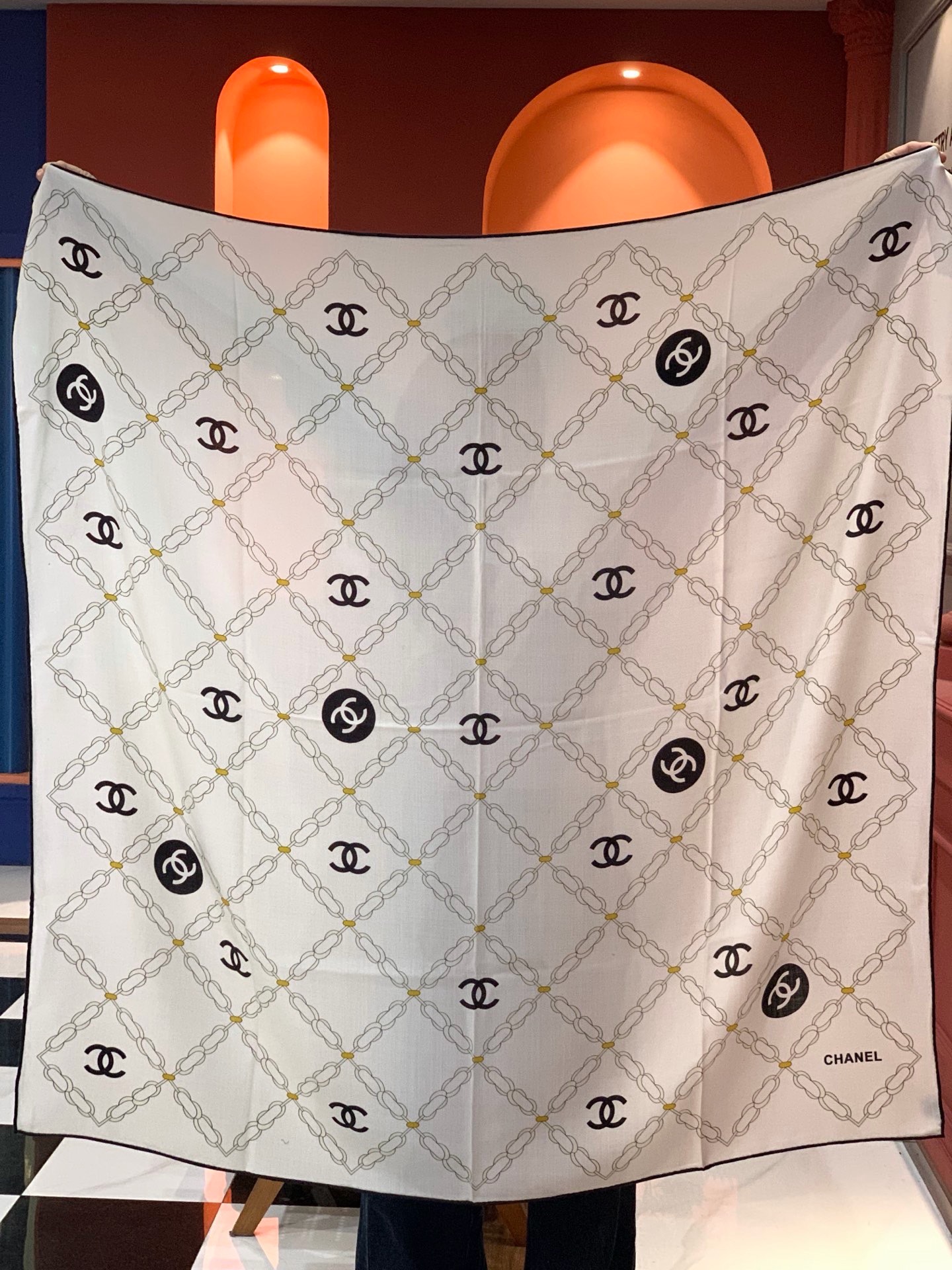 Cheap New  Chanel high-quality scarf in 217652, $55 USD- [IB217652] - Replica Chanel Scarf