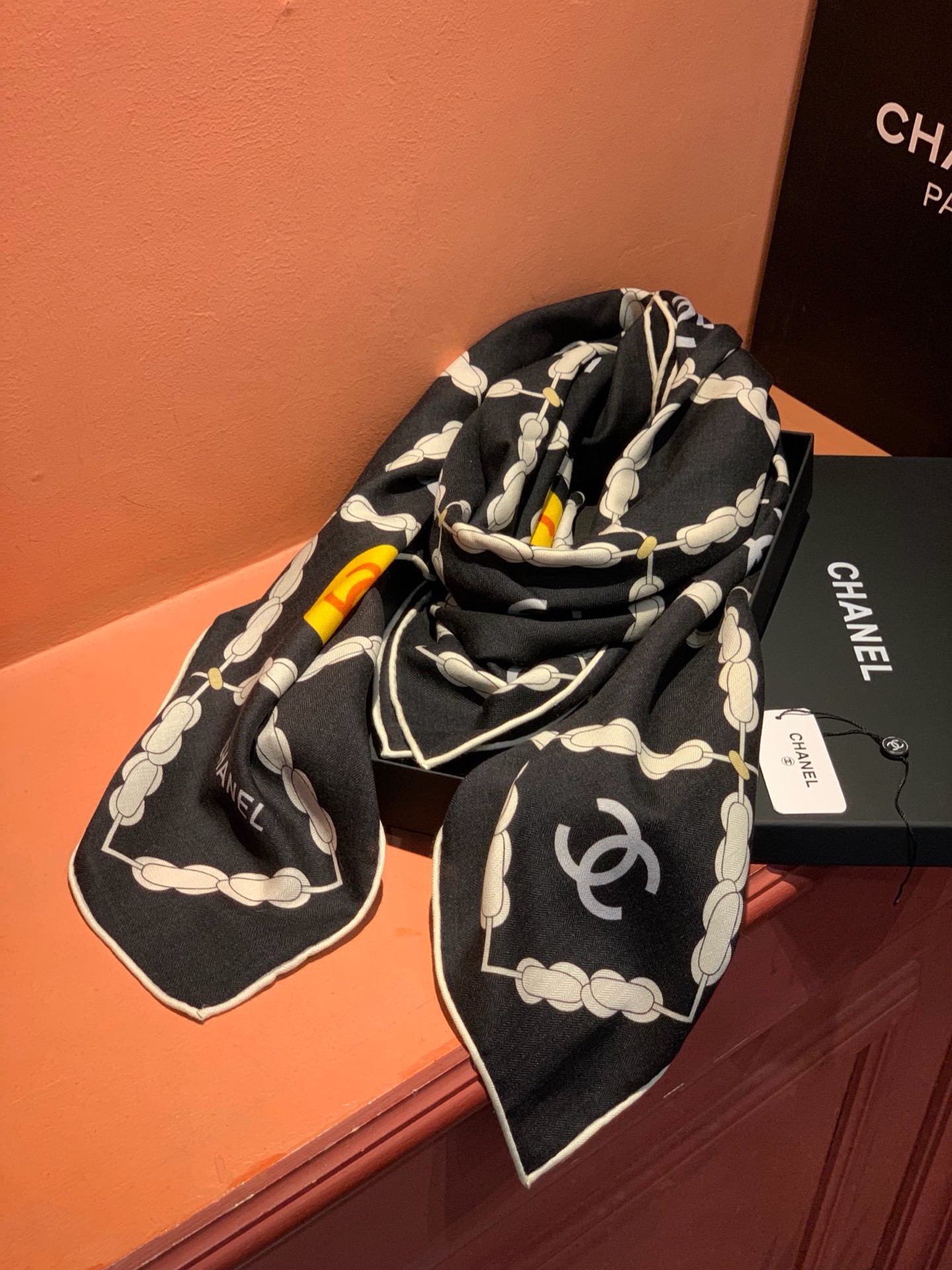 Cheap New  Chanel high-quality scarf in 217653, $55 USD- [IB217653] - Replica Chanel Scarf