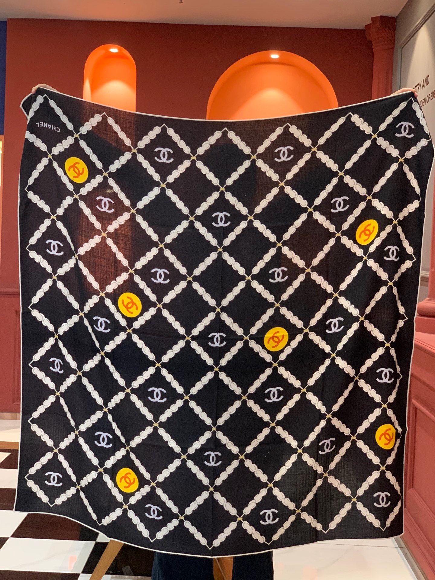 Cheap New  Chanel high-quality scarf in 217653, $55 USD- [IB217653] - Replica Chanel Scarf
