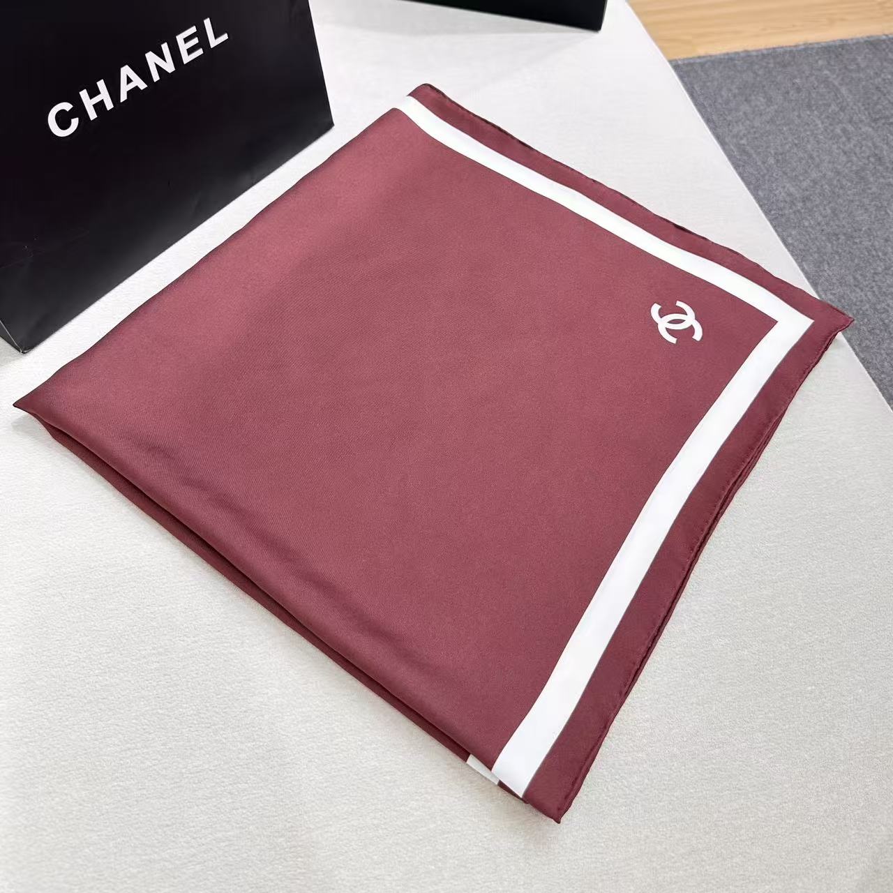 Cheap New  Chanel high-quality scarf in 217657, $55 USD- [IB217657] - Replica Chanel Scarf
