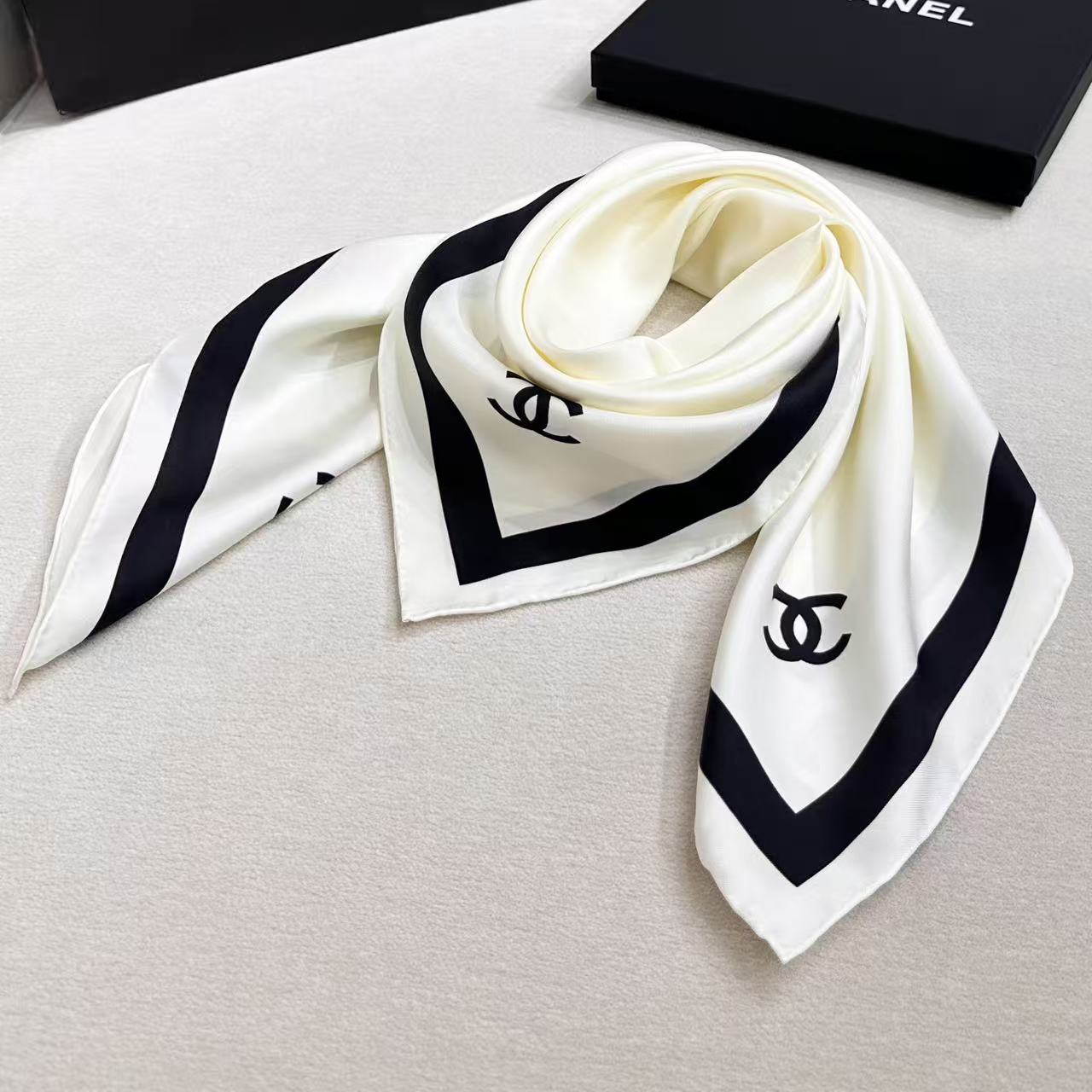 Cheap New  Chanel high-quality scarf in 217658, $55 USD- [IB217658] - Replica Chanel Scarf