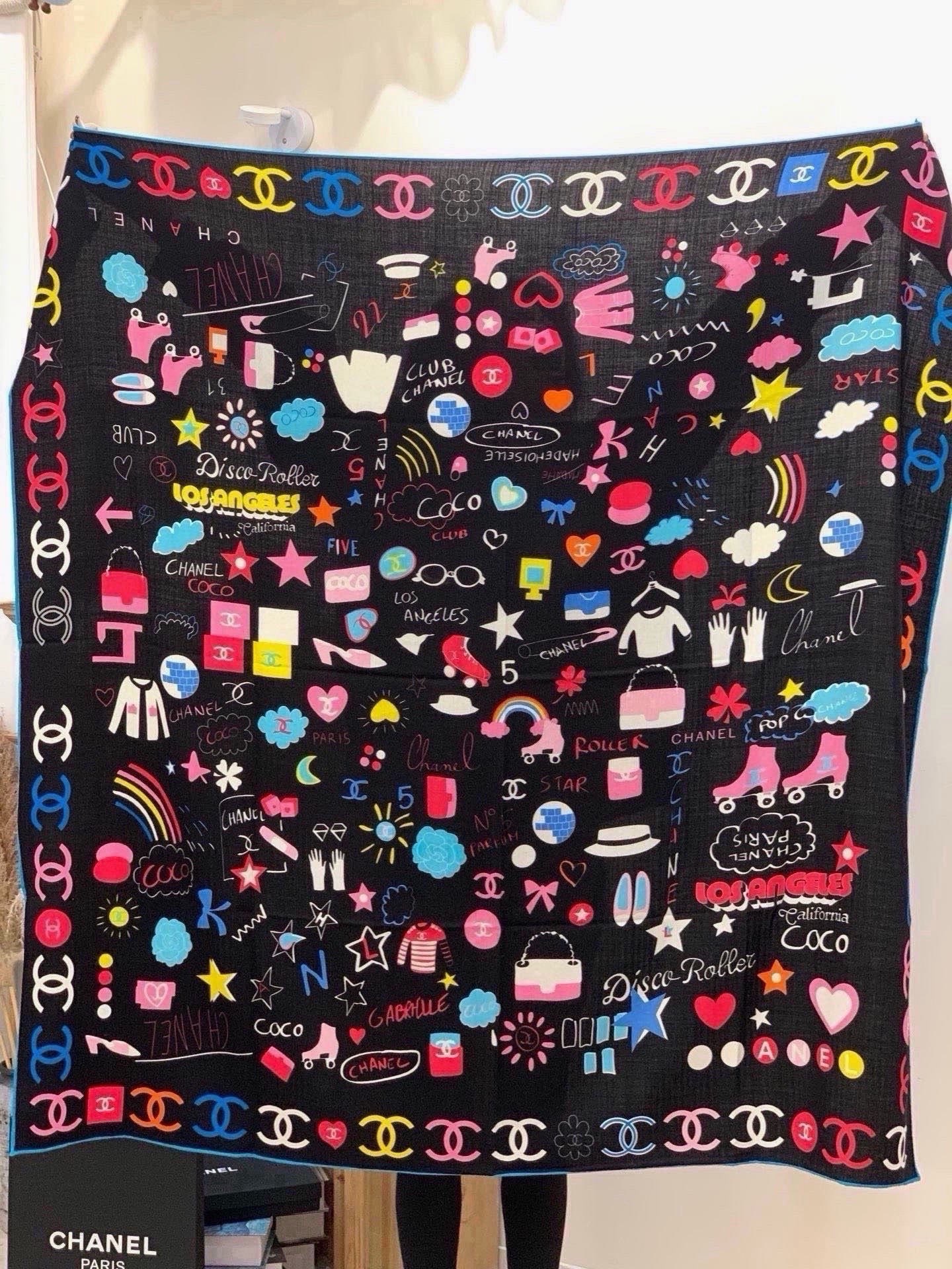 Cheap New  Chanel high-quality scarf in 217660, $55 USD- [IB217660] - Replica Chanel Scarf