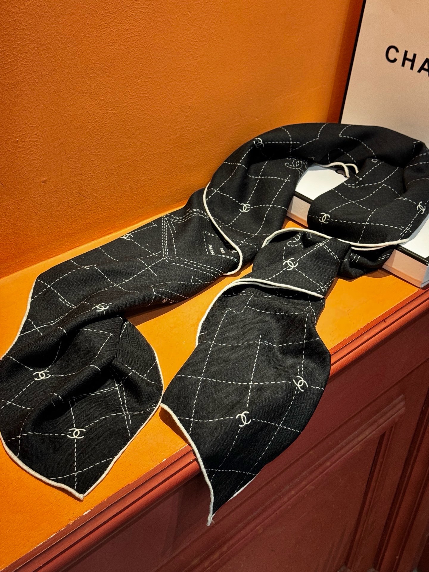 Cheap New  Chanel high-quality scarf in 217661, $55 USD- [IB217661] - Replica Chanel Scarf