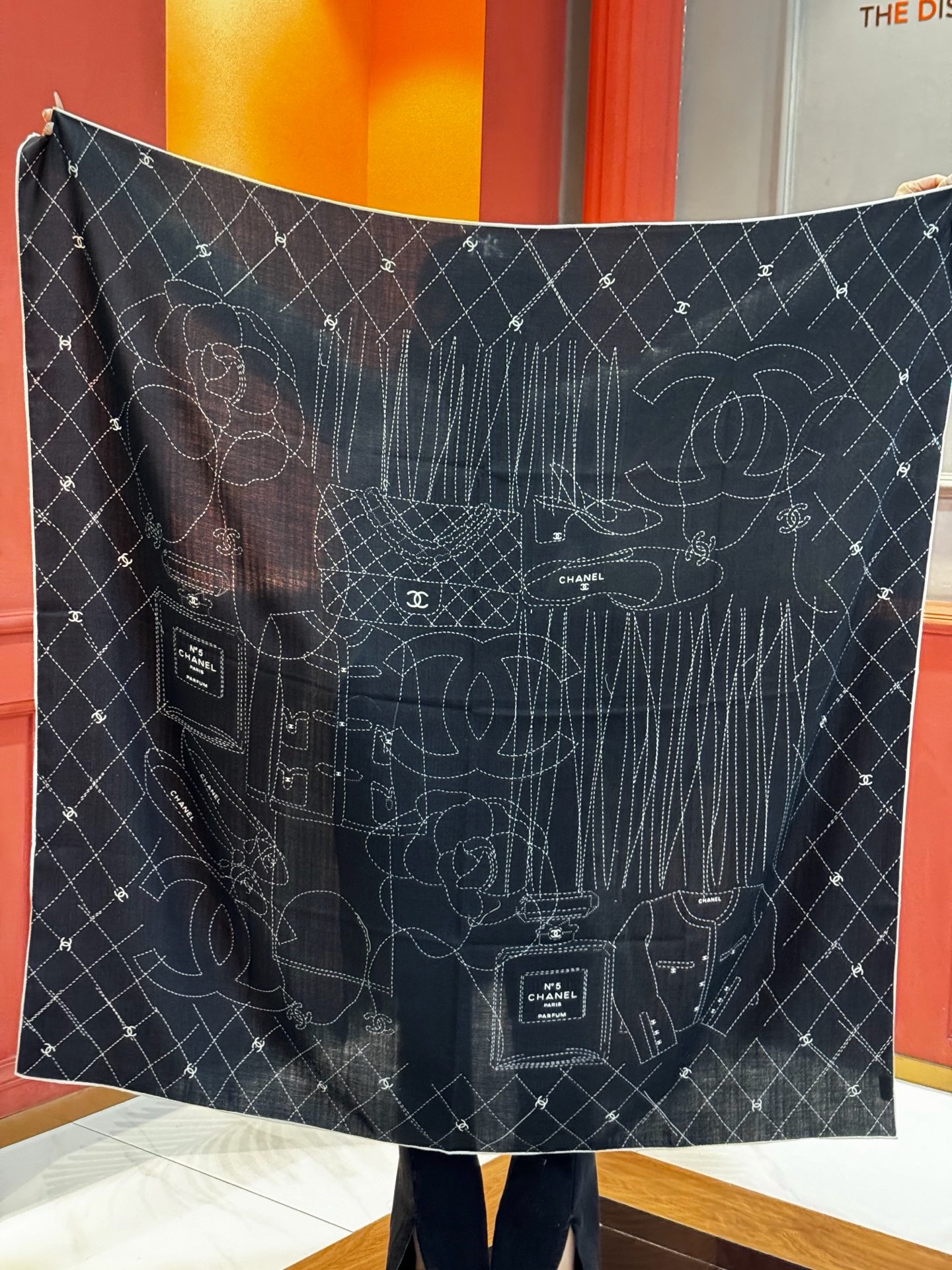 Cheap New  Chanel high-quality scarf in 217661, $55 USD- [IB217661] - Replica Chanel Scarf