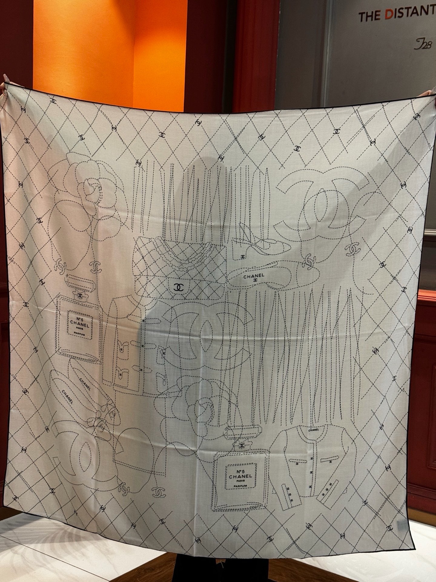 Cheap New  Chanel high-quality scarf in 217662, $55 USD- [IB217662] - Replica Chanel Scarf