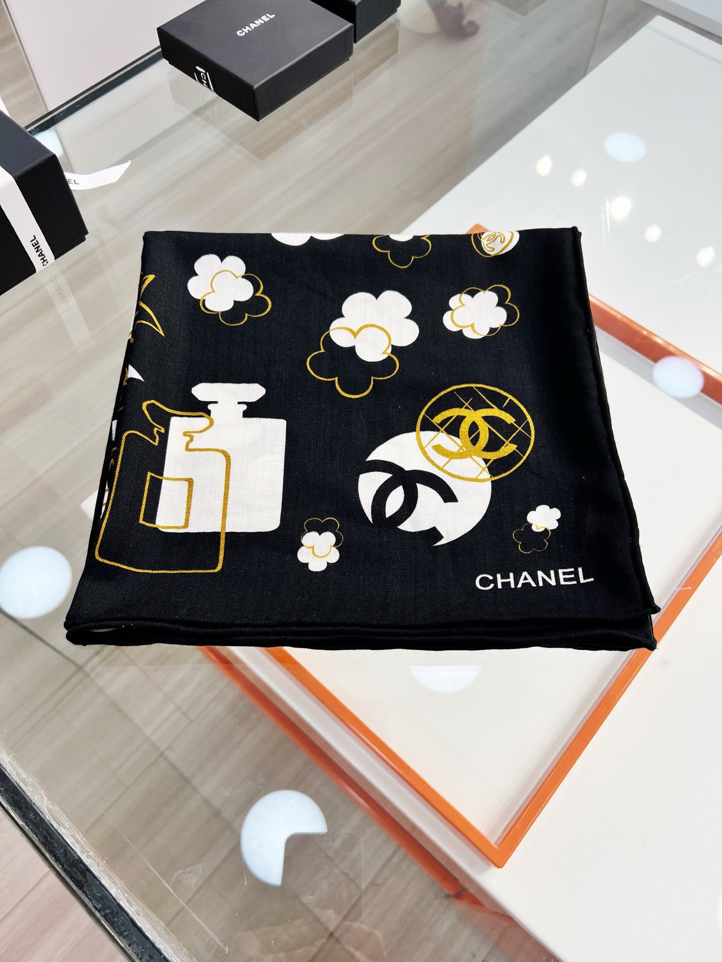 Cheap New  Chanel high-quality scarf in 217663, $55 USD- [IB217663] - Replica Chanel Scarf