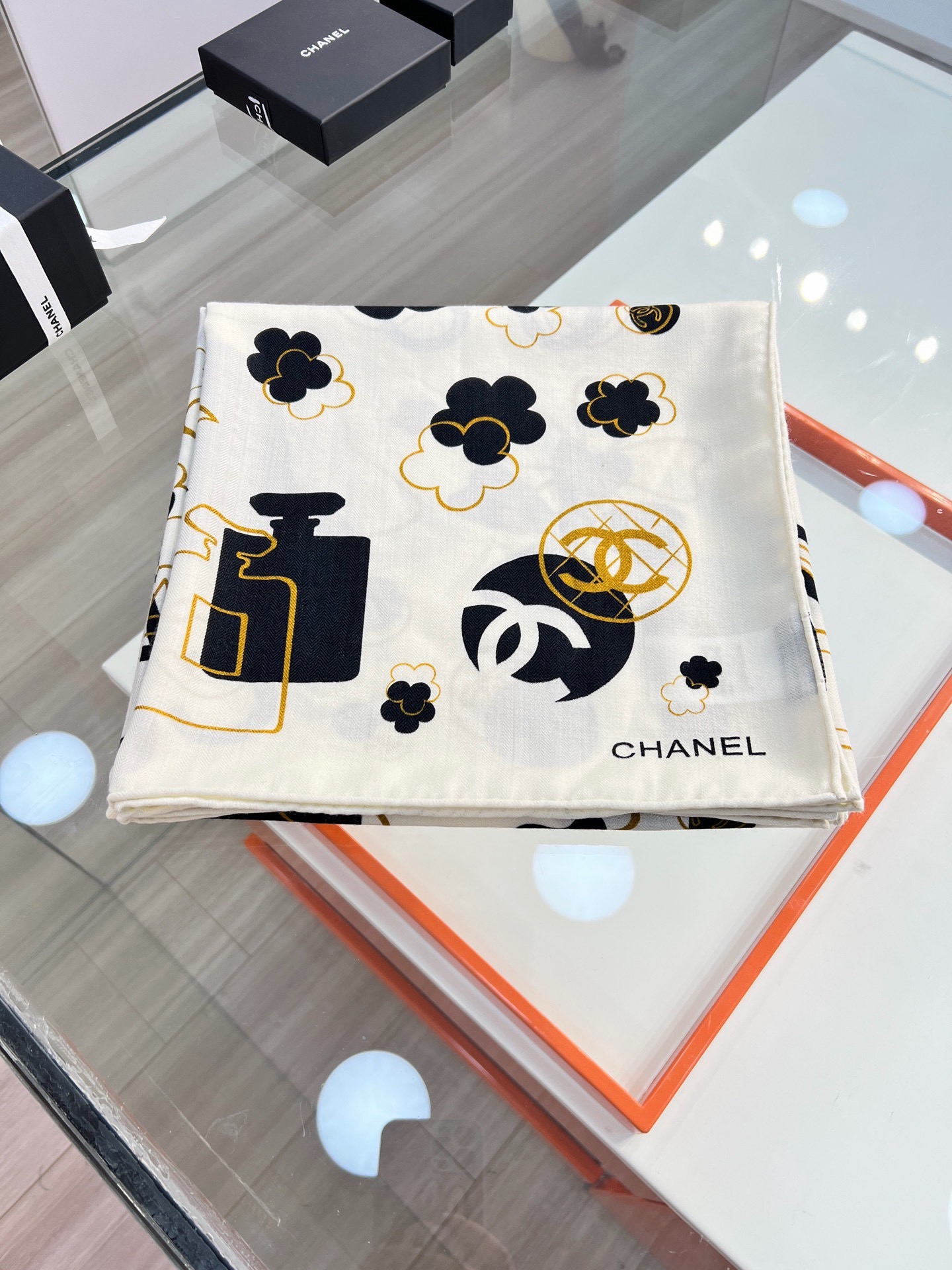 Cheap New  Chanel high-quality scarf in 217664, $55 USD- [IB217664] - Replica Chanel Scarf