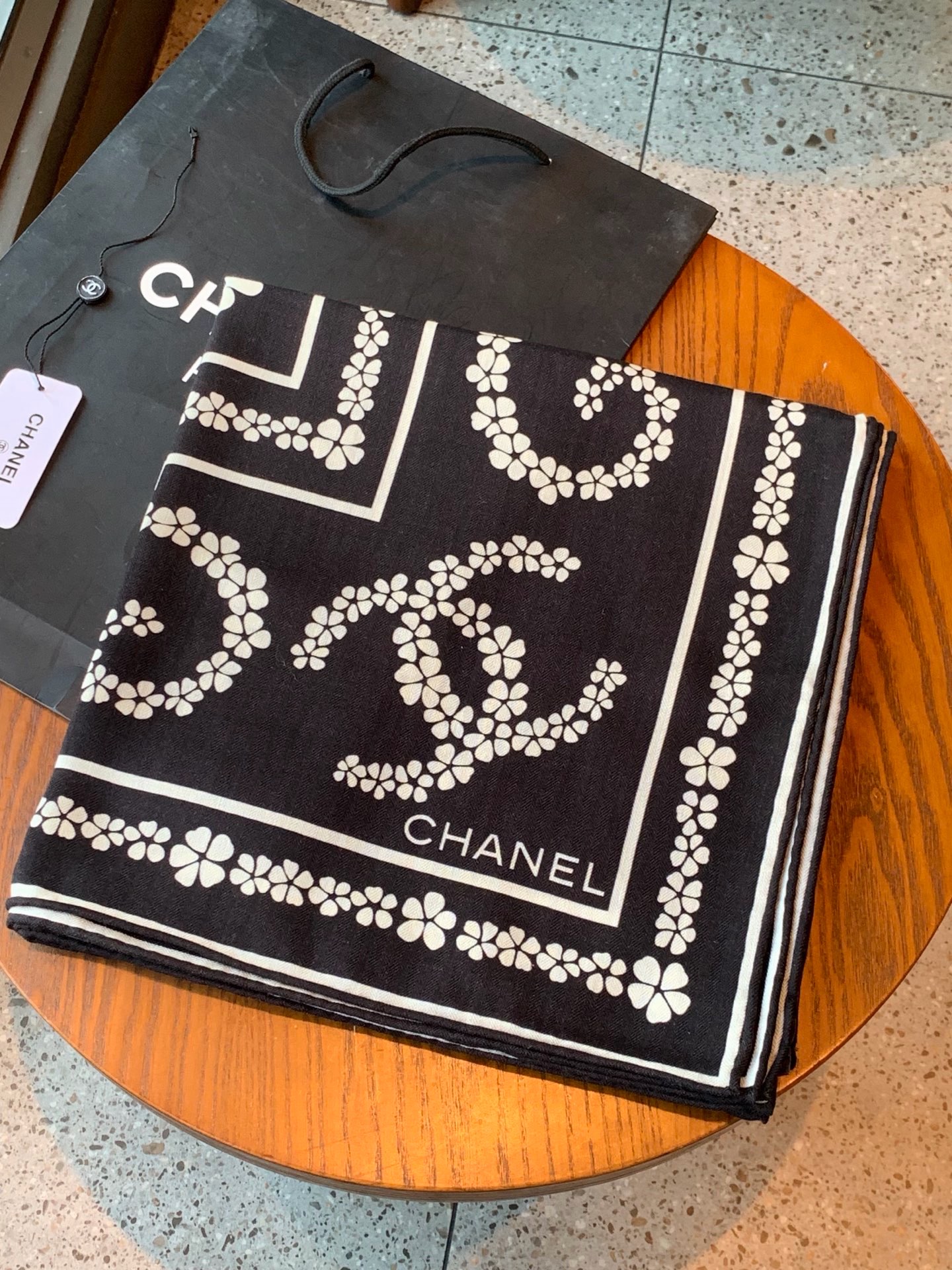 Cheap New  Chanel high-quality scarf in 217666, $55 USD- [IB217666] - Replica Chanel Scarf