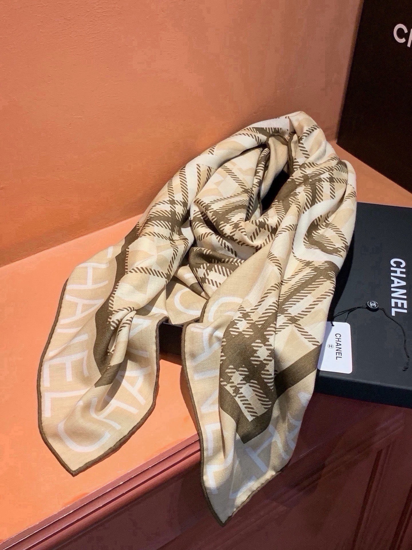 Cheap New  Chanel high-quality scarf in 217668, $55 USD- [IB217668] - Replica Chanel Scarf