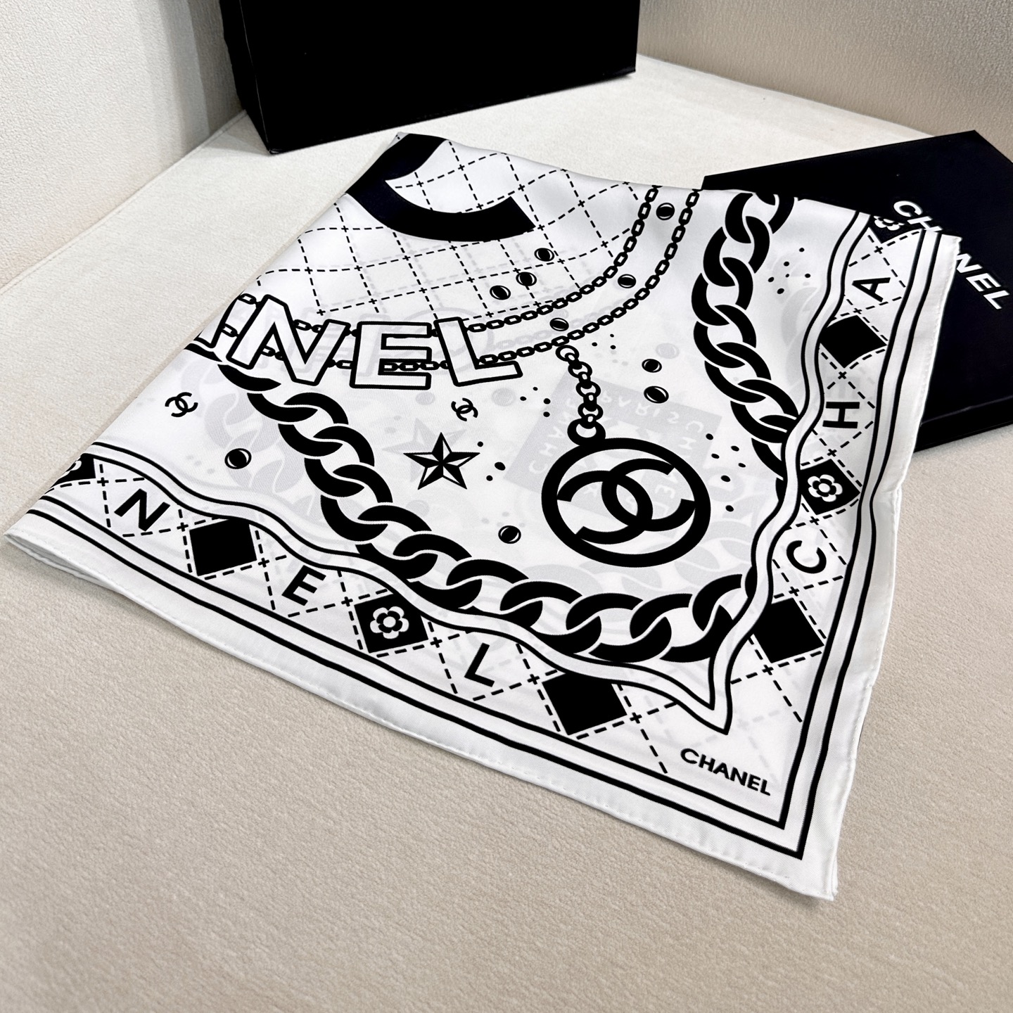 Cheap New  Chanel high-quality scarf in 217673, $55 USD- [IB217673] - Replica Chanel Scarf