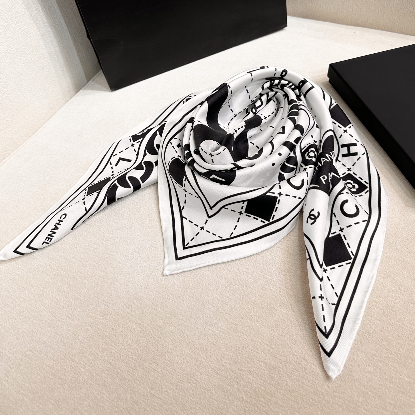 Cheap New  Chanel high-quality scarf in 217673, $55 USD- [IB217673] - Replica Chanel Scarf