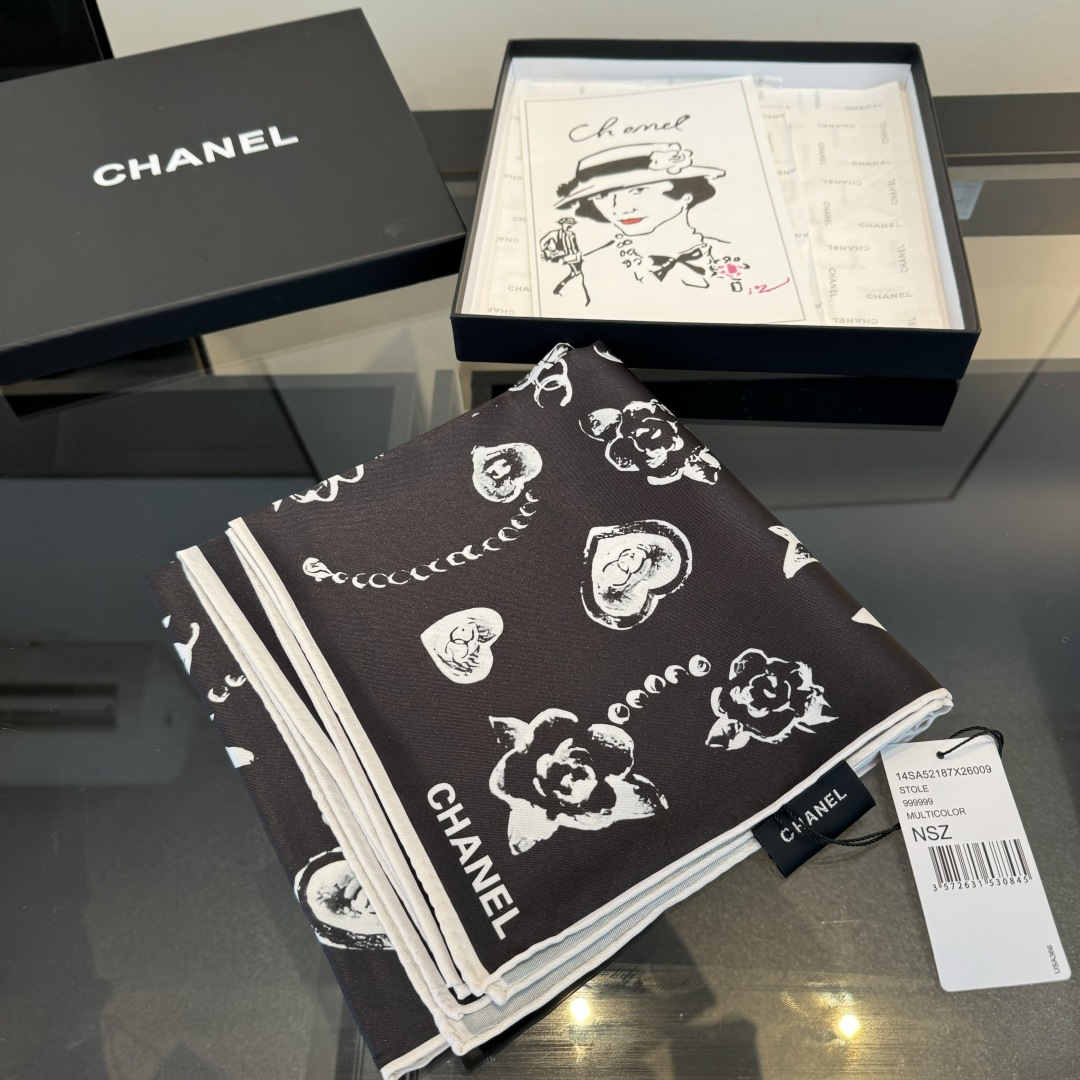 Cheap New  Chanel high-quality scarf in 217680, $50 USD- [IB217680] - Replica Chanel Scarf