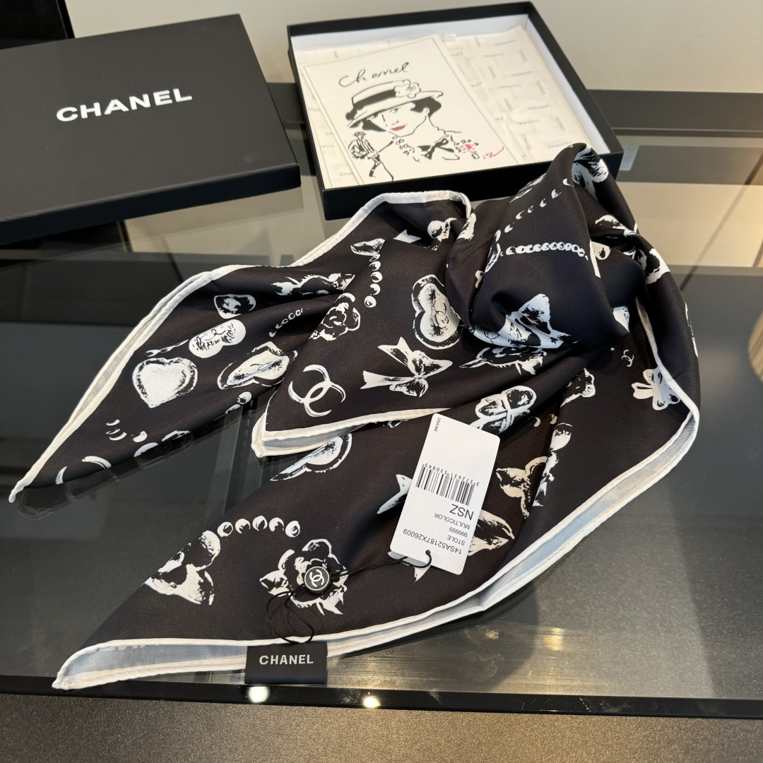 Cheap New  Chanel high-quality scarf in 217680, $50 USD- [IB217680] - Replica Chanel Scarf