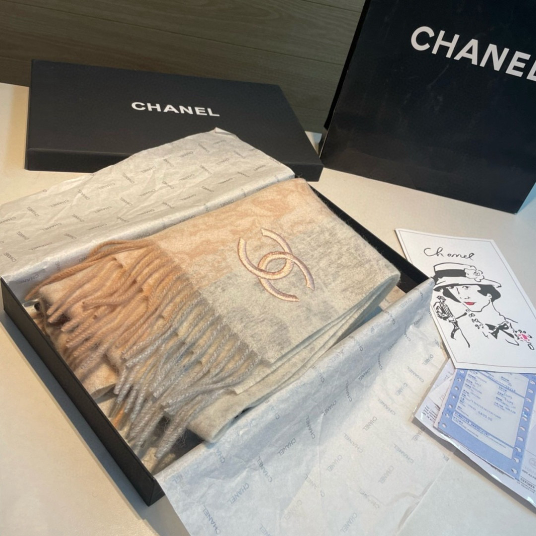 Cheap New  Chanel high-quality scarf in 217684, $50 USD- [IB217684] - Replica Chanel Scarf
