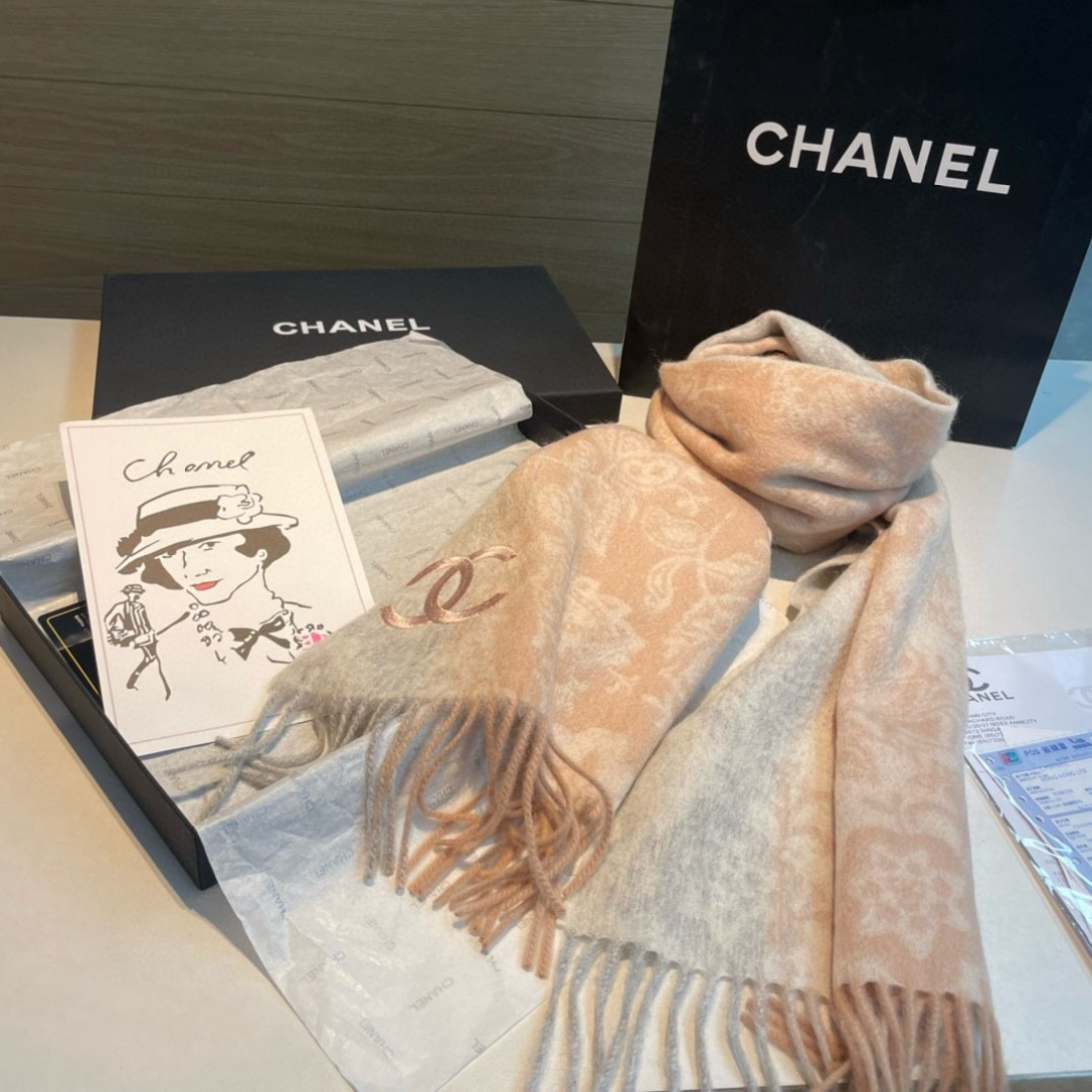 Cheap New  Chanel high-quality scarf in 217684, $50 USD- [IB217684] - Replica Chanel Scarf