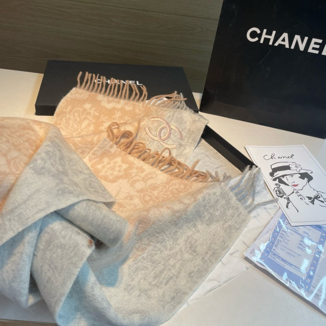 Cheap New  Chanel high-quality scarf in 217684, $50 USD- [IB217684] - Replica Chanel Scarf