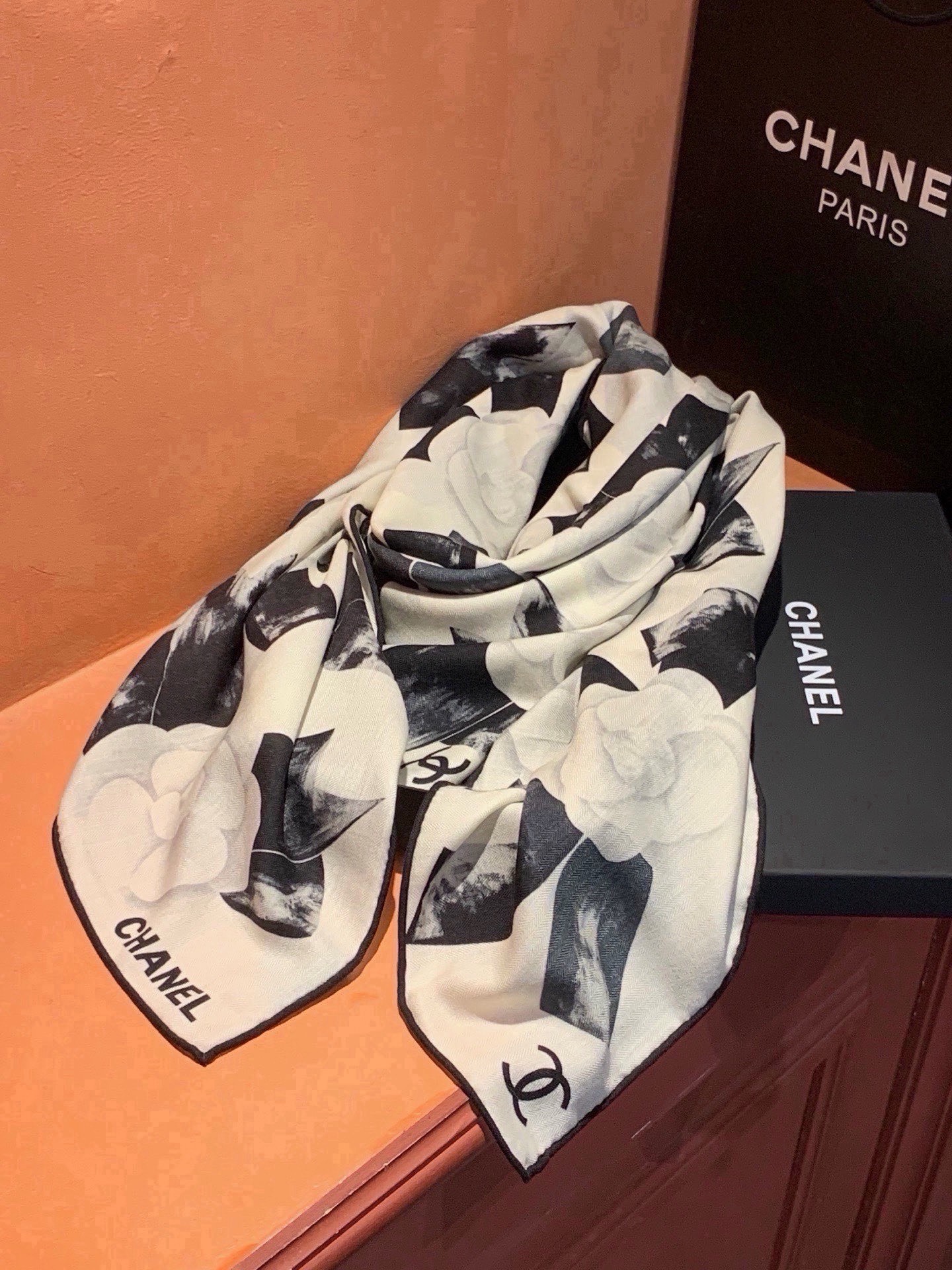 Cheap New  Chanel high-quality scarf in 217685, $55 USD- [IB217685] - Replica Chanel Scarf