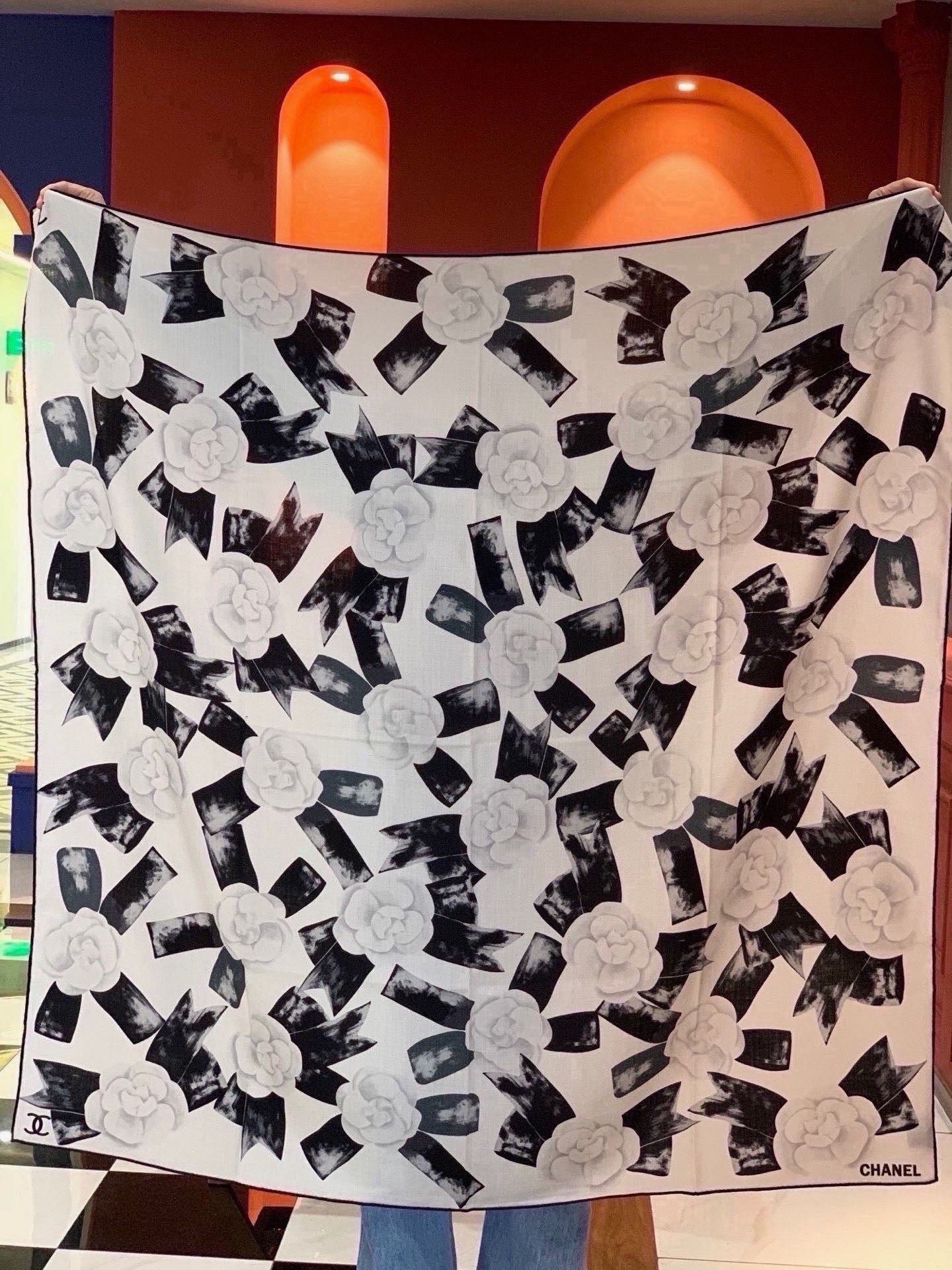 Cheap New  Chanel high-quality scarf in 217685, $55 USD- [IB217685] - Replica Chanel Scarf