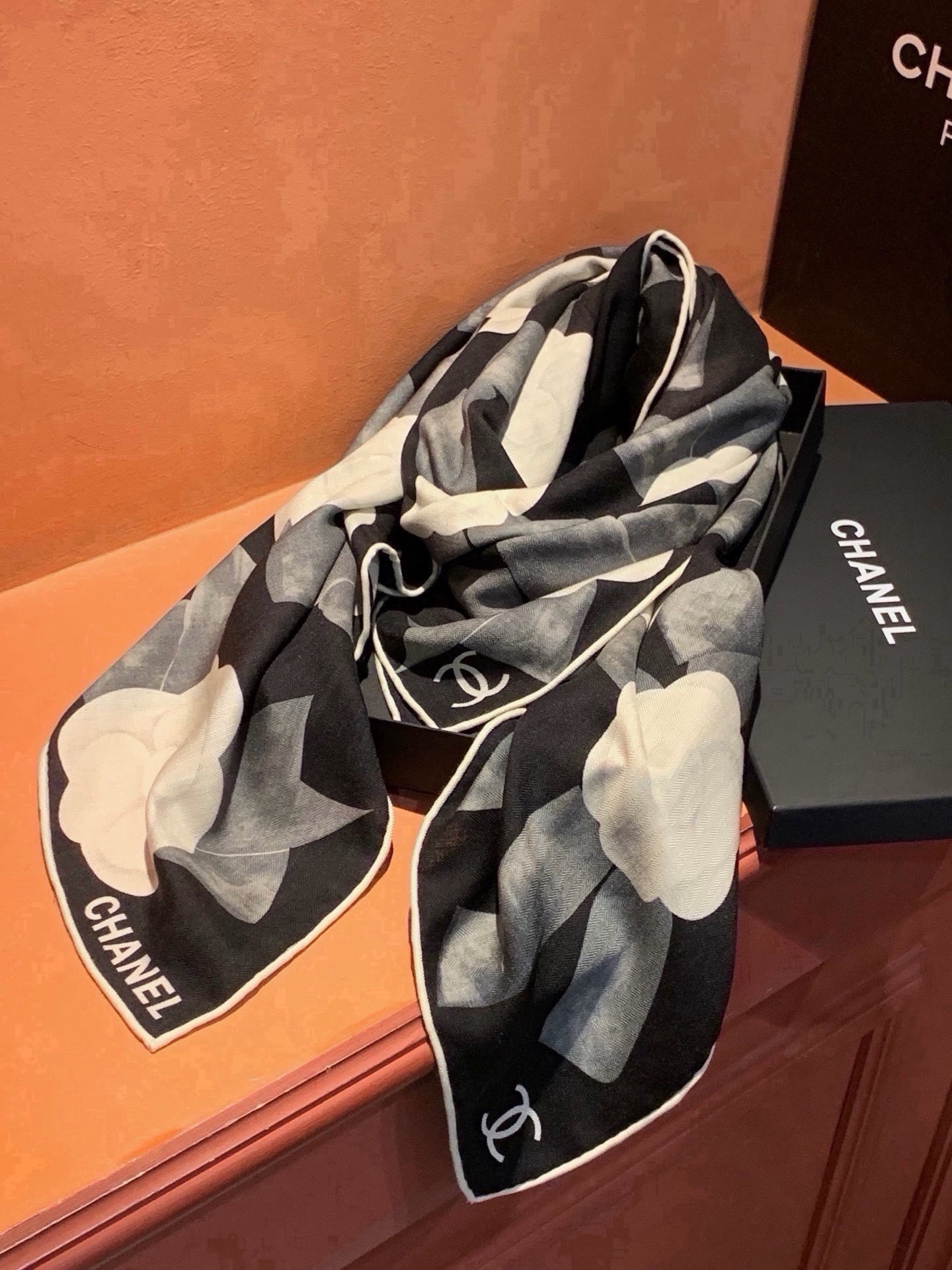 Cheap New  Chanel high-quality scarf in 217686, $55 USD- [IB217686] - Replica Chanel Scarf