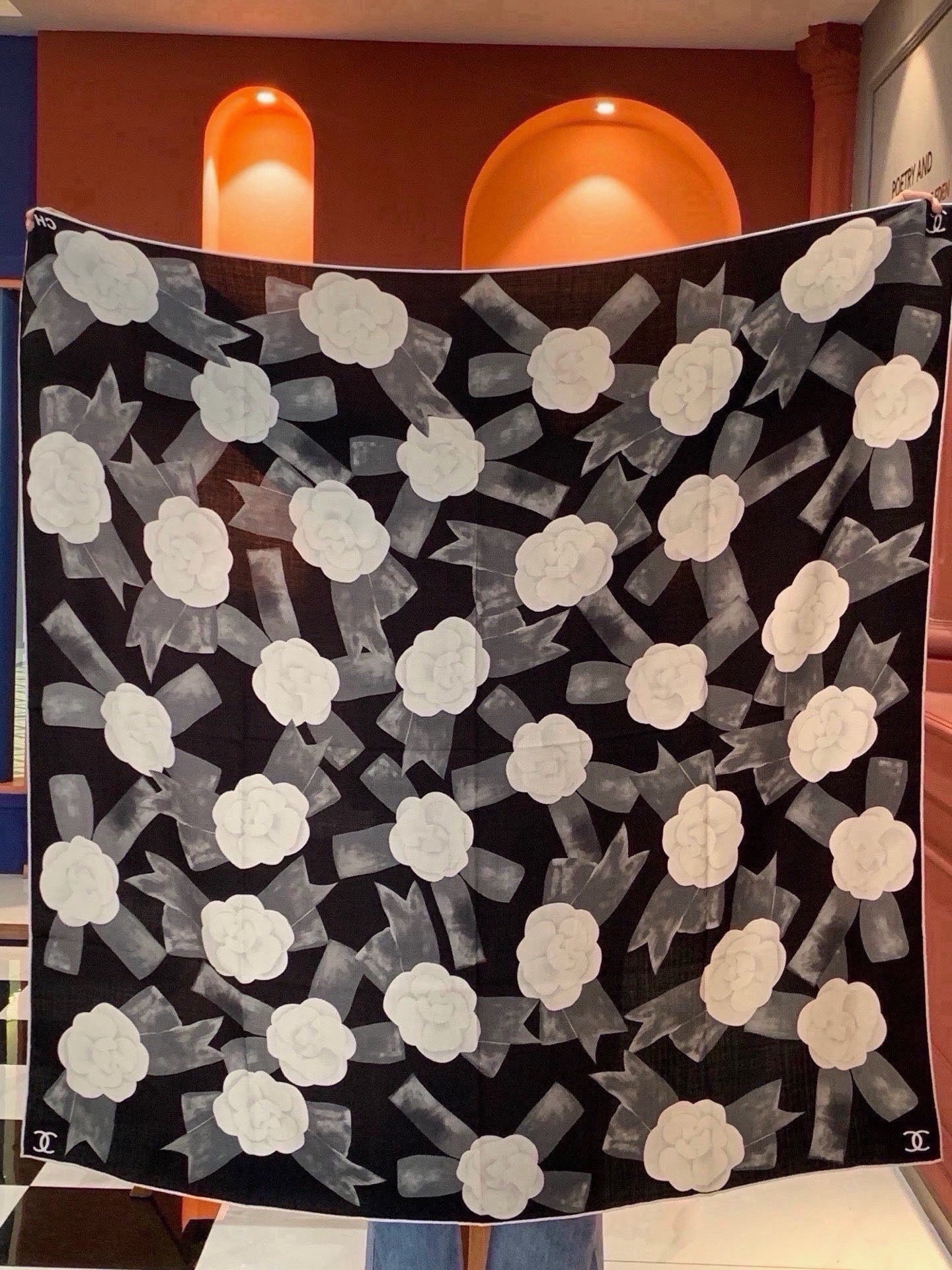 Cheap New  Chanel high-quality scarf in 217686, $55 USD- [IB217686] - Replica Chanel Scarf
