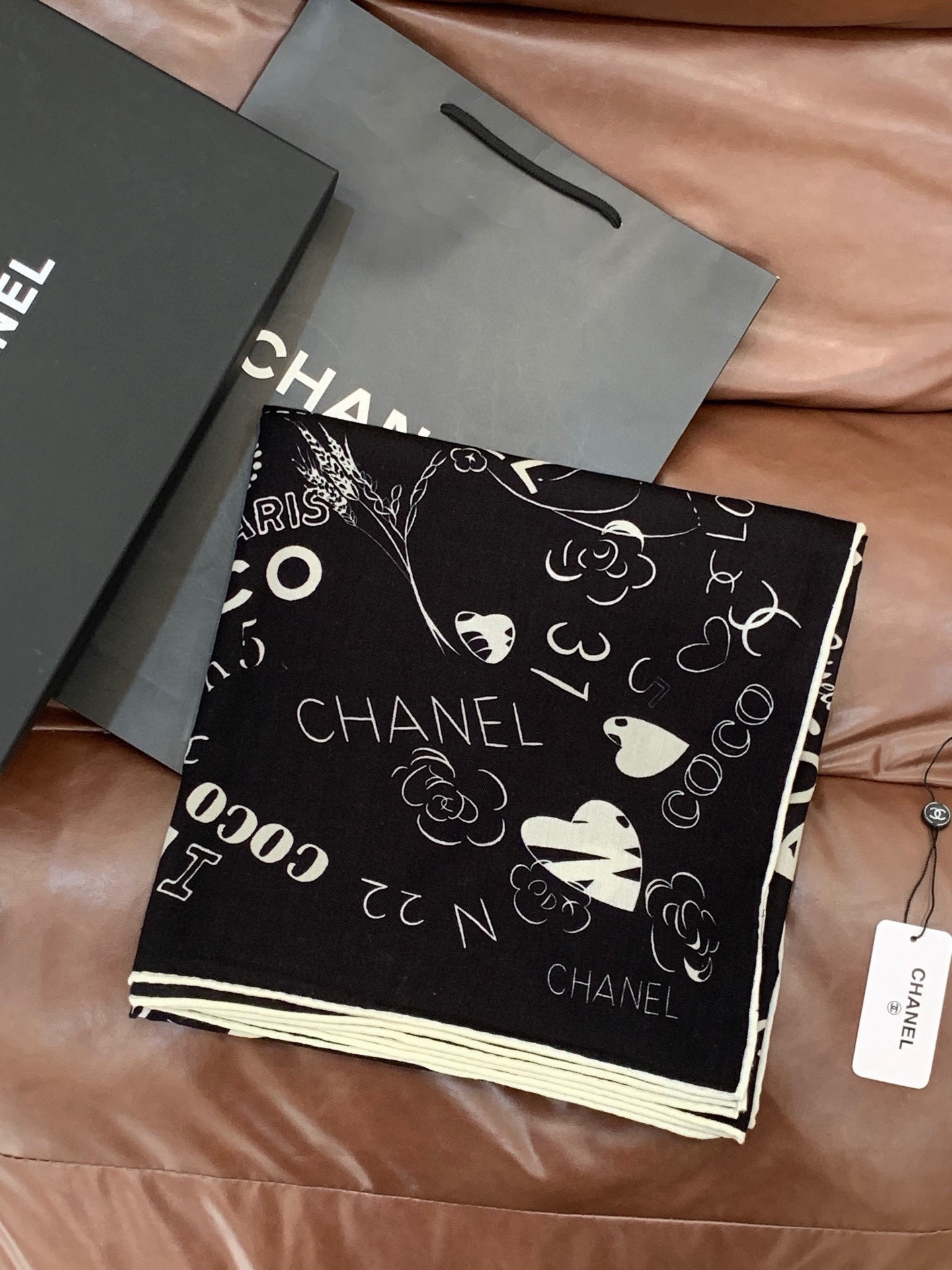 Cheap New  Chanel high-quality scarf in 217687, $55 USD- [IB217687] - Replica Chanel Scarf
