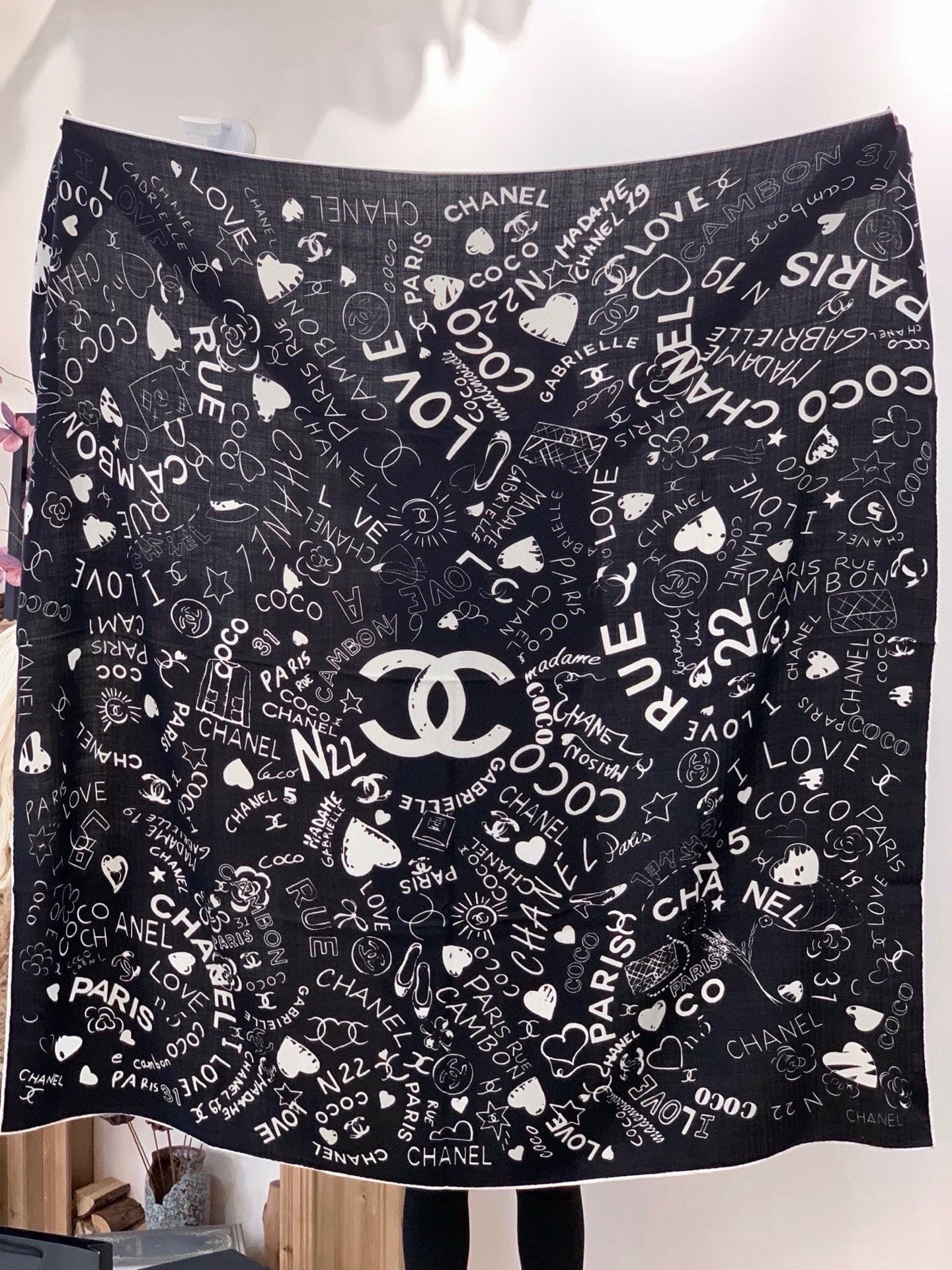 Cheap New  Chanel high-quality scarf in 217687, $55 USD- [IB217687] - Replica Chanel Scarf
