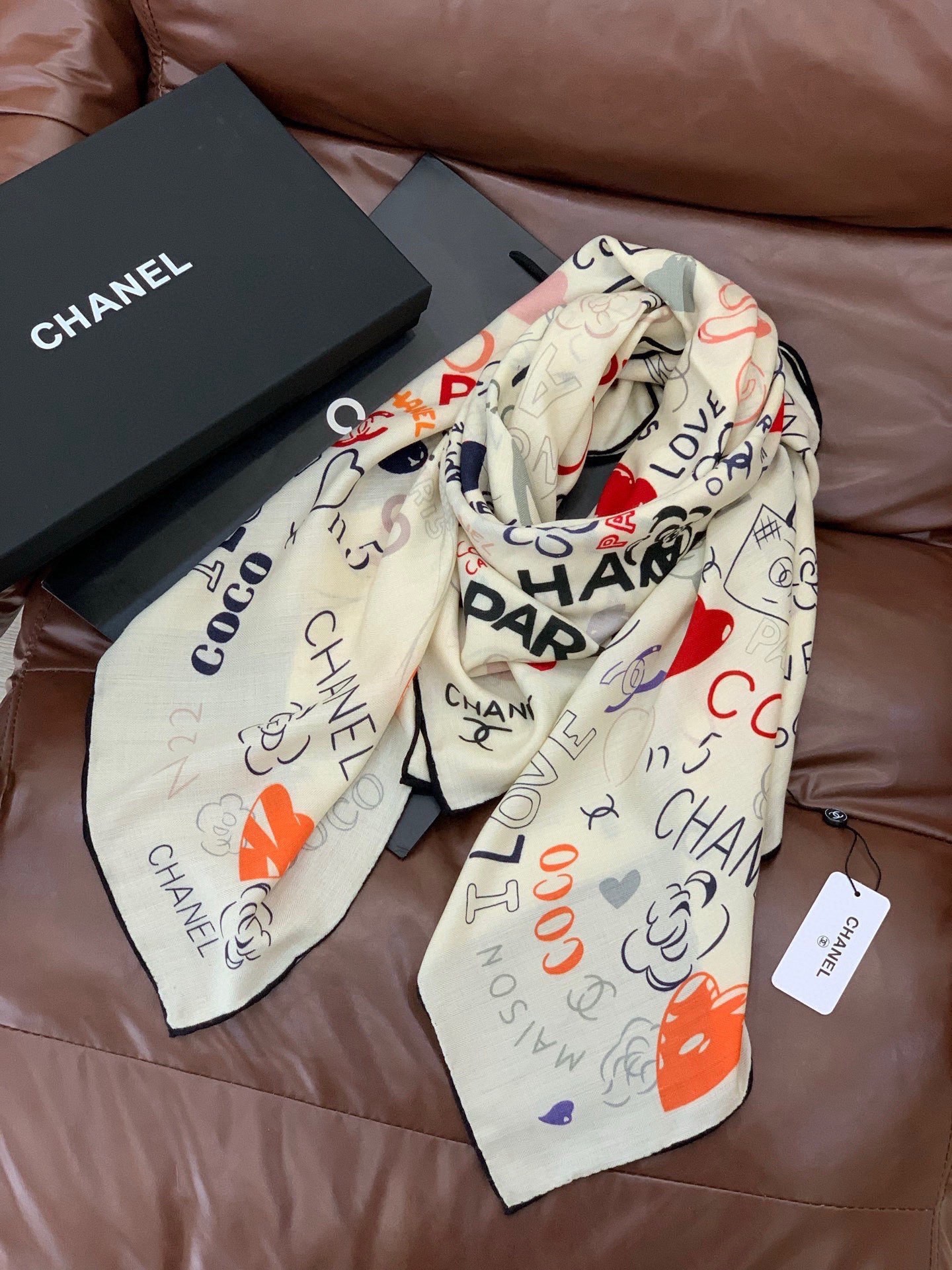 Cheap New  Chanel high-quality scarf in 217688, $55 USD- [IB217688] - Replica Chanel Scarf