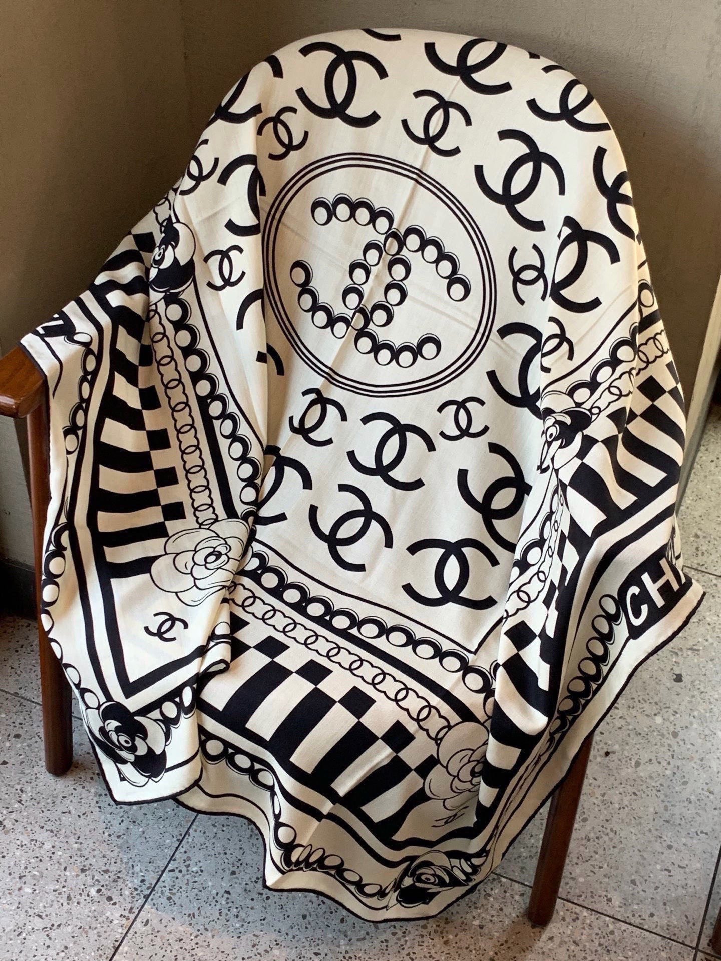 Cheap New  Chanel high-quality scarf in 217689, $55 USD- [IB217689] - Replica Chanel Scarf