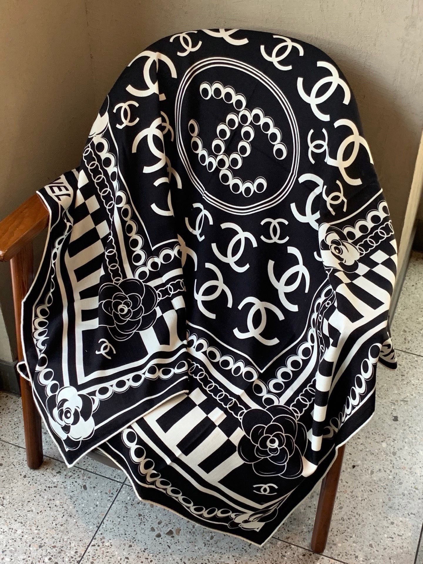 Cheap New  Chanel high-quality scarf in 217690, $55 USD- [IB217690] - Replica Chanel Scarf