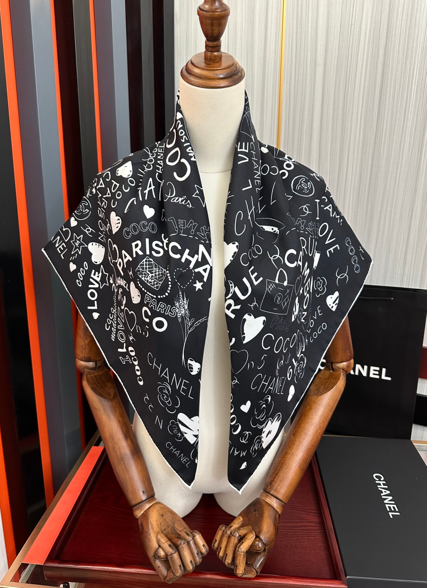 Cheap New  Chanel high-quality scarf in 217691, $55 USD- [IB217691] - Replica Chanel Scarf