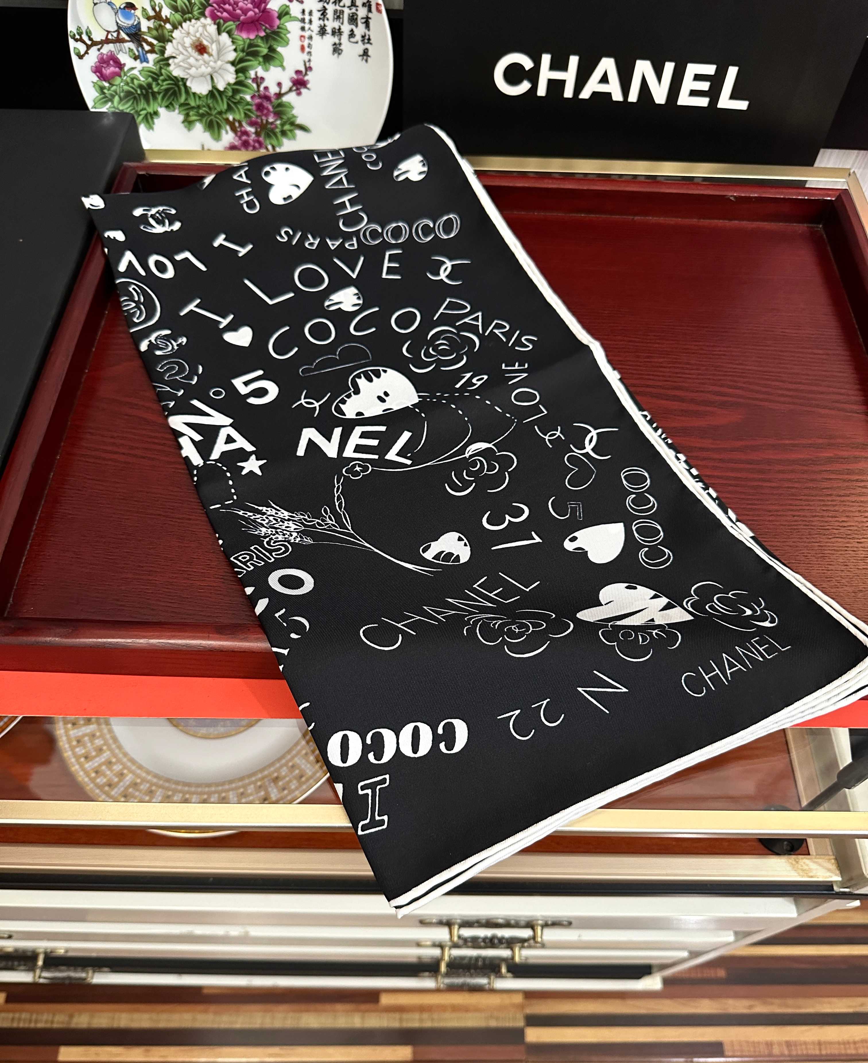 Cheap New  Chanel high-quality scarf in 217691, $55 USD- [IB217691] - Replica Chanel Scarf