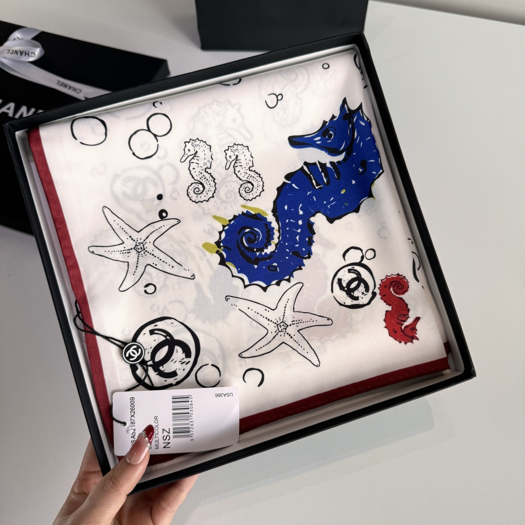 Cheap New  Chanel high-quality scarf in 217695, $55 USD- [IB217695] - Replica Chanel Scarf