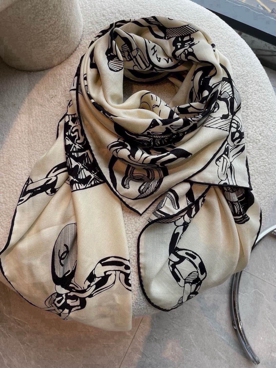 Cheap New  Chanel high-quality scarf in 217698, $55 USD- [IB217698] - Replica Chanel Scarf