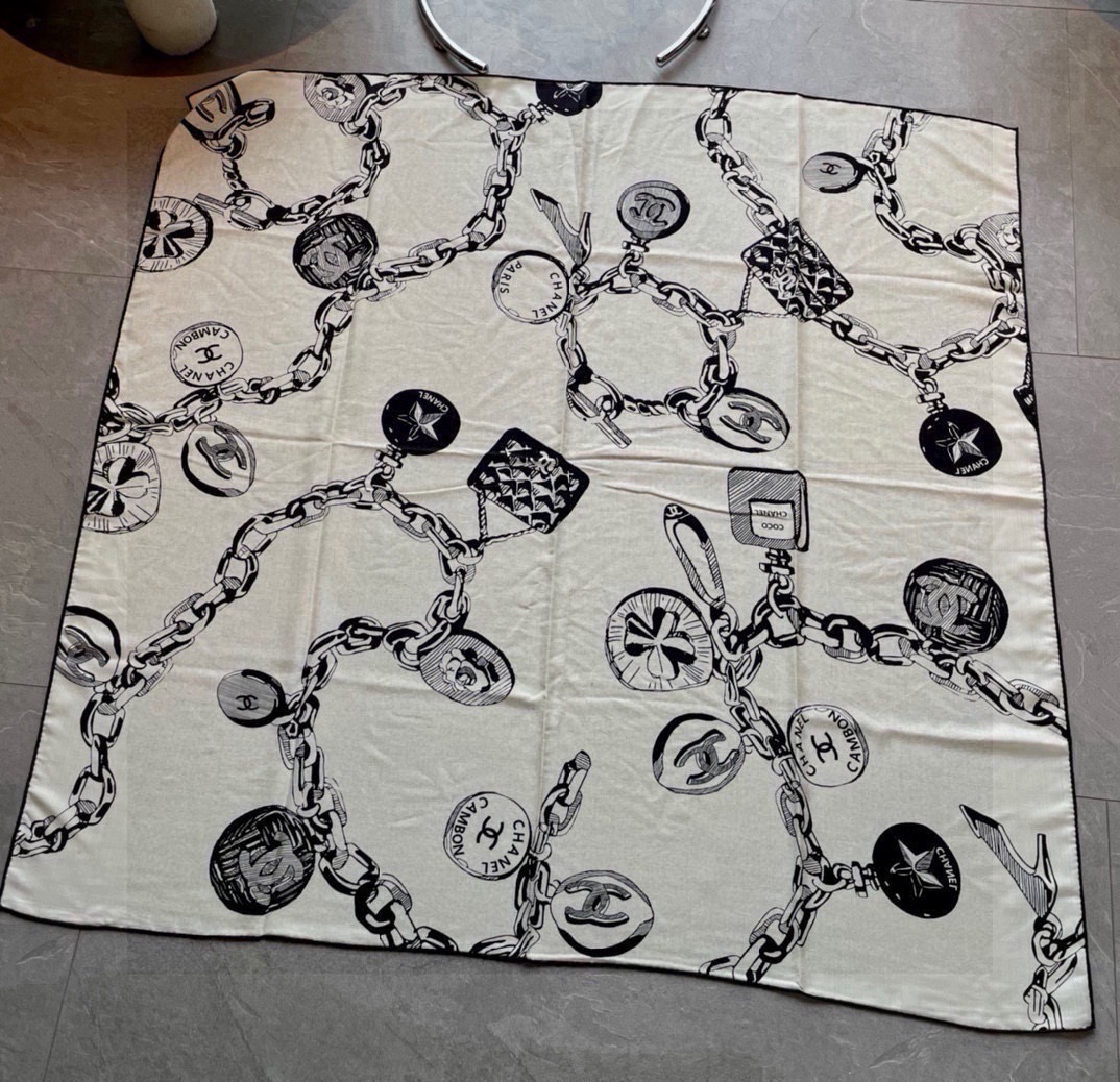 Cheap New  Chanel high-quality scarf in 217698, $55 USD- [IB217698] - Replica Chanel Scarf