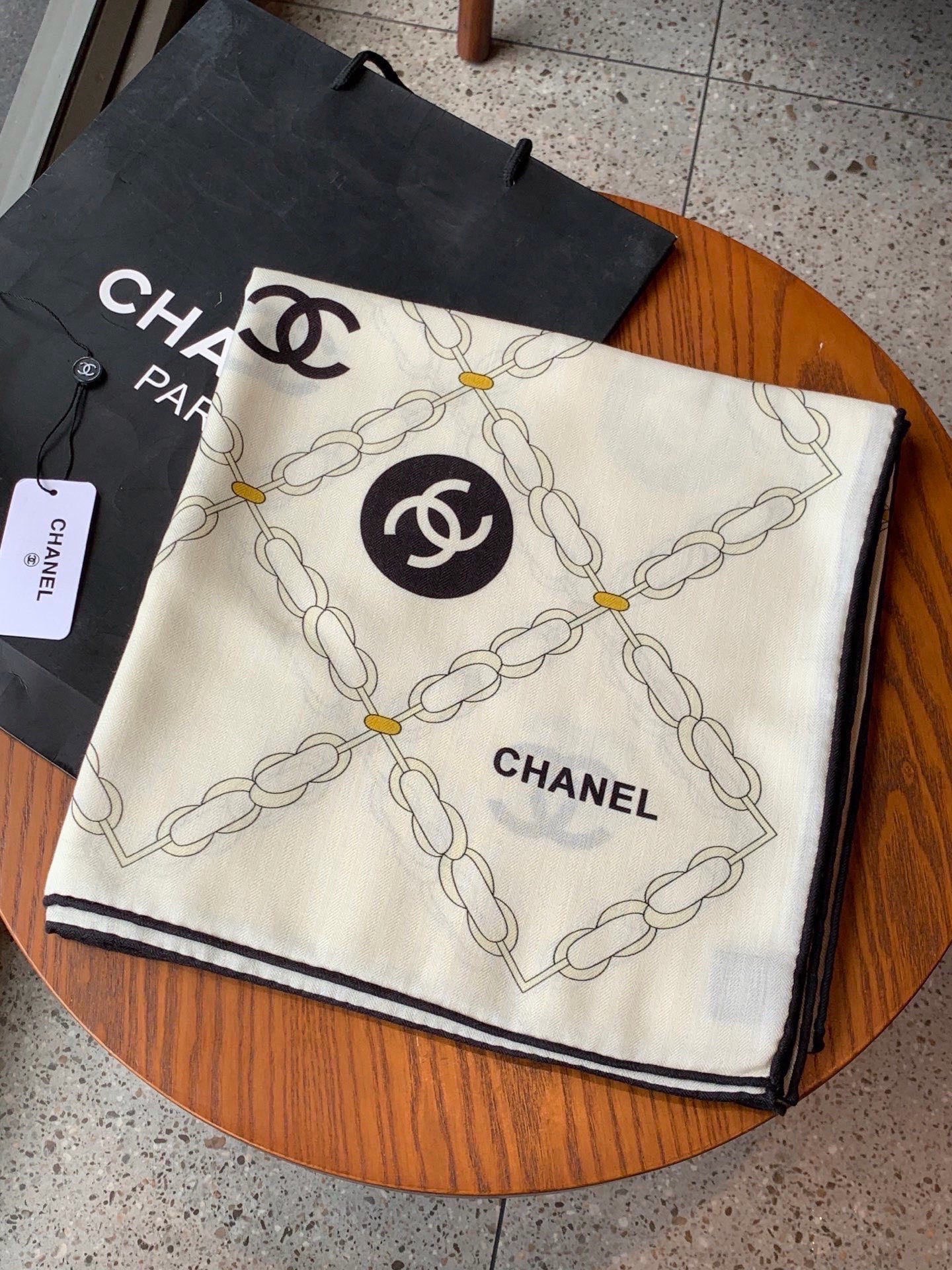 Cheap New  Chanel high-quality scarf in 217704, $55 USD- [IB217704] - Replica Chanel Scarf