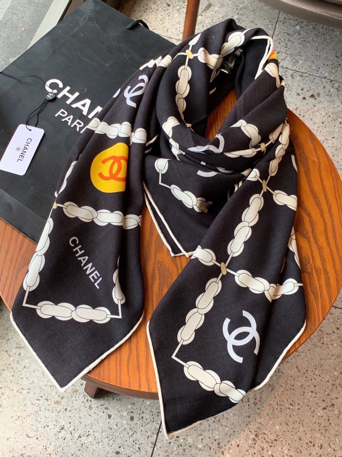 Cheap New  Chanel high-quality scarf in 217705, $55 USD- [IB217705] - Replica Chanel Scarf