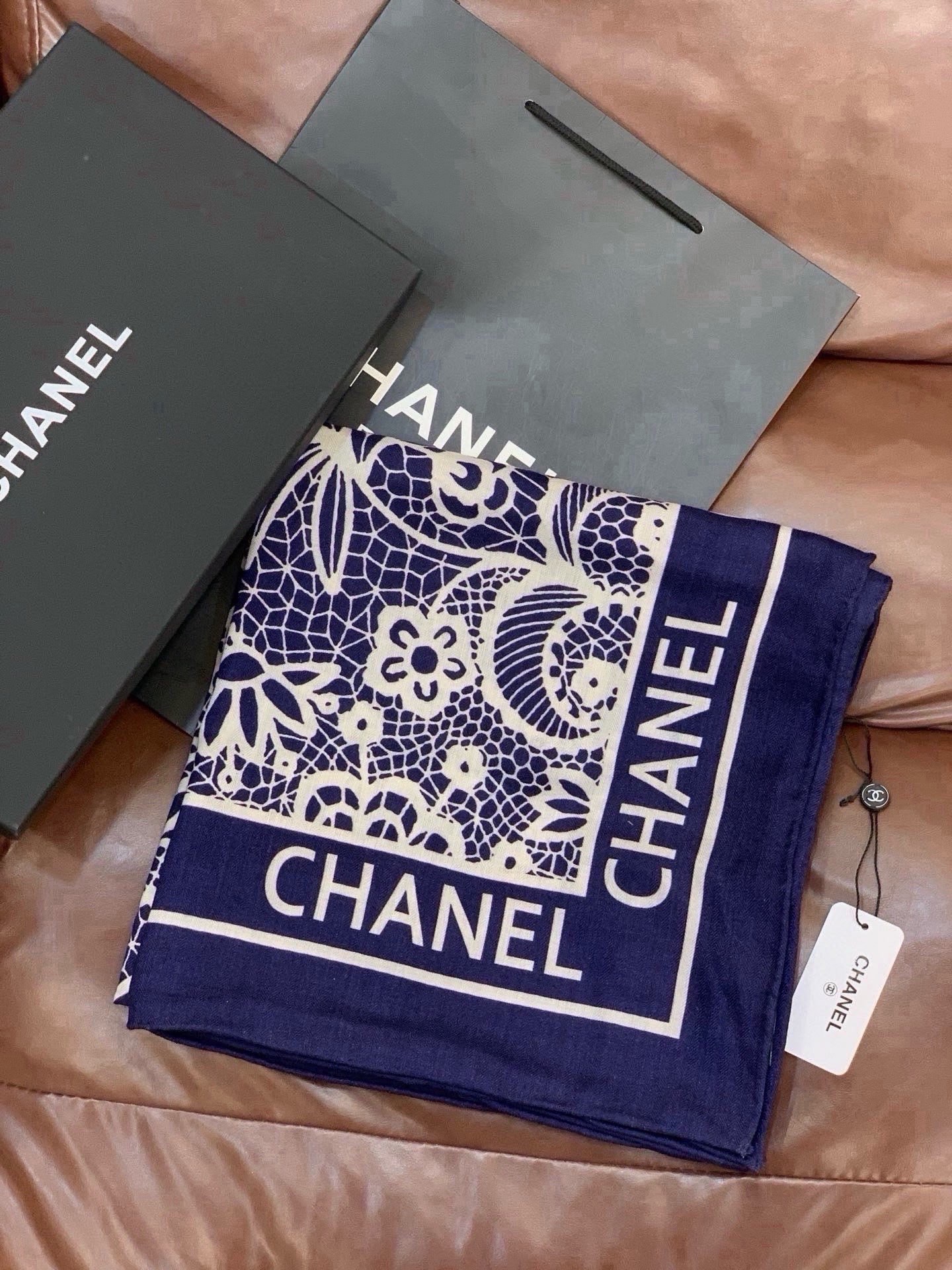 Cheap New  Chanel high-quality scarf in 217707, $55 USD- [IB217707] - Replica Chanel Scarf